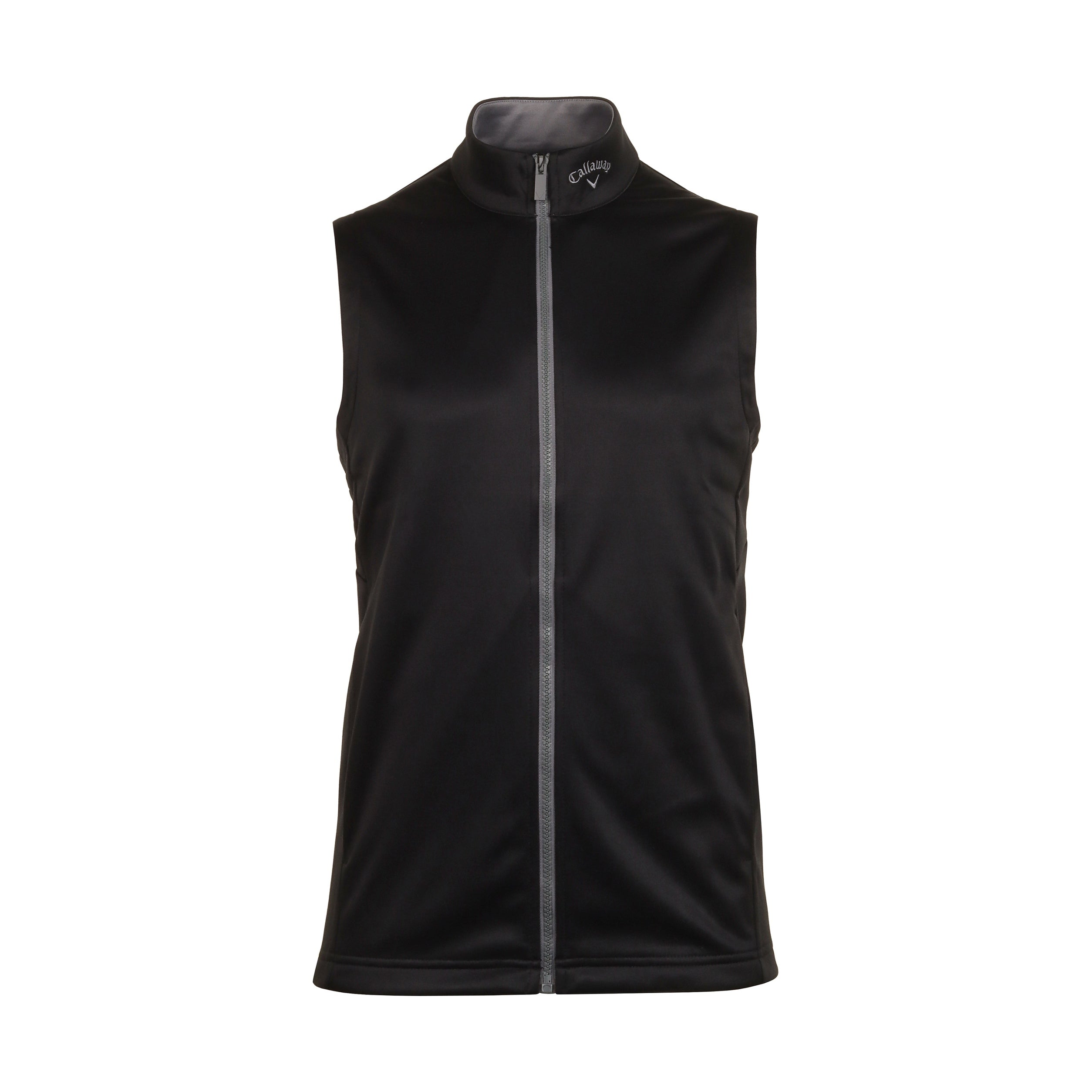 Callaway Golf 3 Chev Full Zip Vest CGKSE0F1 Caviar 002 Function18