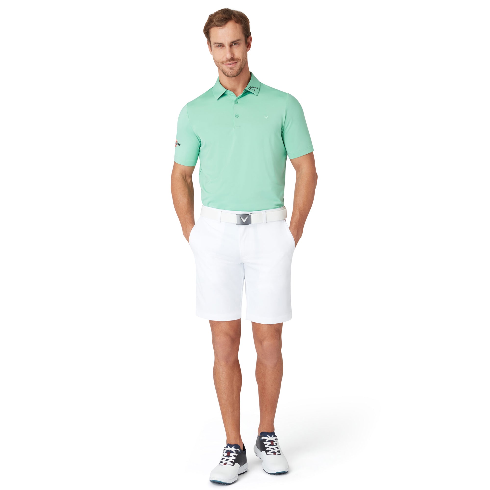 Callaway Golf 3 Chev Odyssey Shirt - Neptune Green 313 - CGKSE062