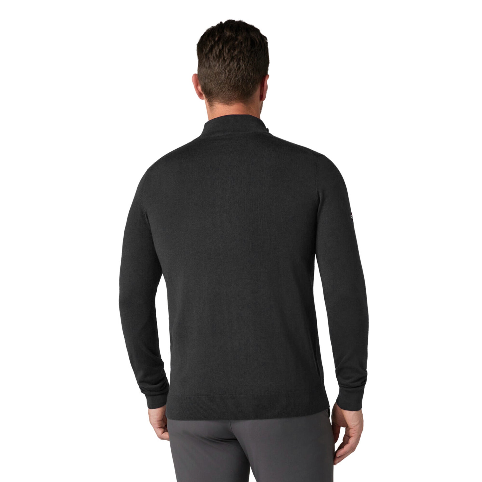 Callaway Golf Blended Merino 1/4 Zip Sweater - Black Ink 019