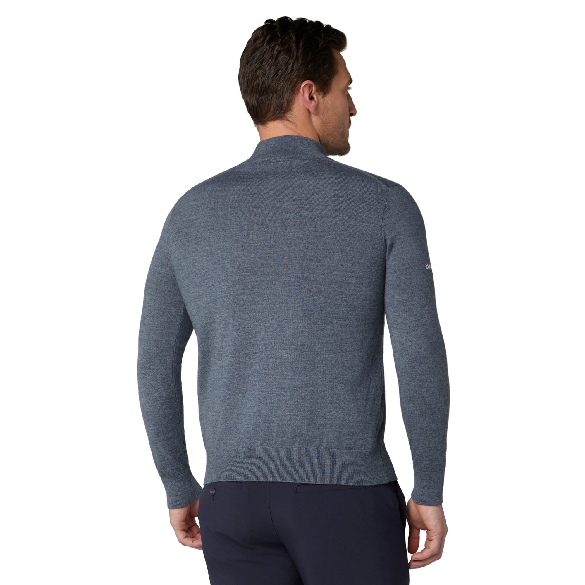 Callaway Golf Blended Merino 1/4 Zip Sweater - Steel Heather 038