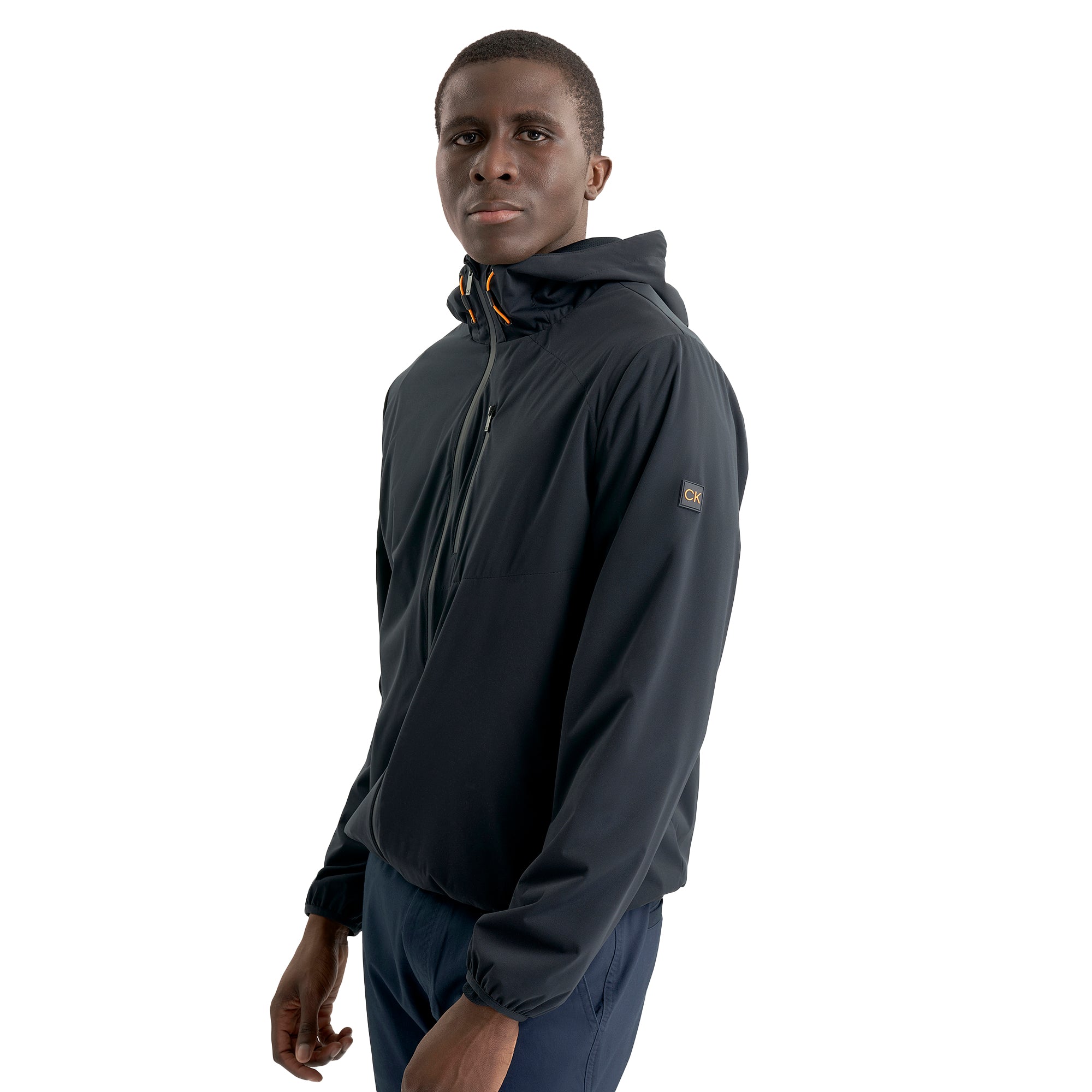 Calvin Klein Golf Augusta Lined Hooded Windbreaker Navy C10185