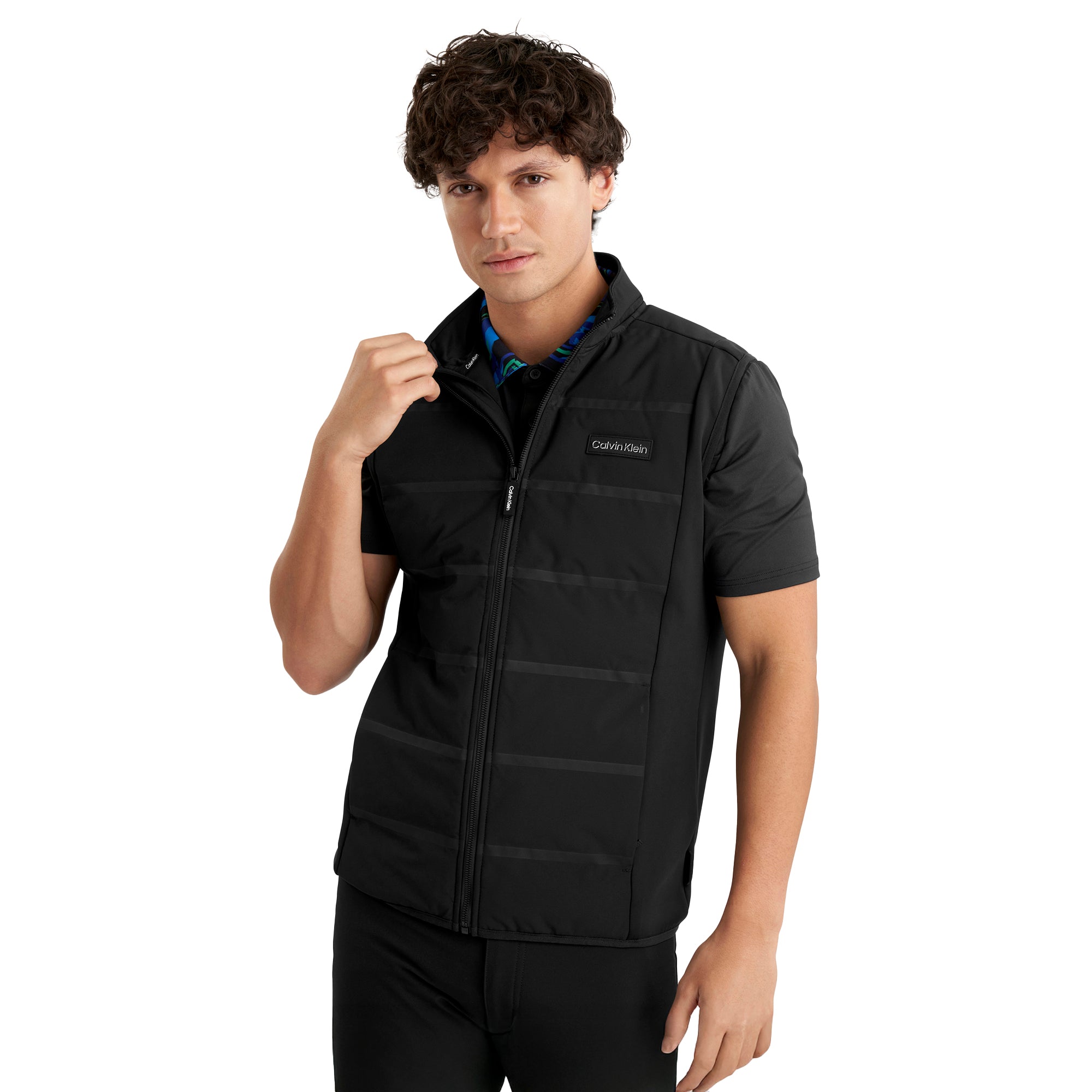Calvin Klein Golf Houston Hybrid Full Zip Gilet - Black 