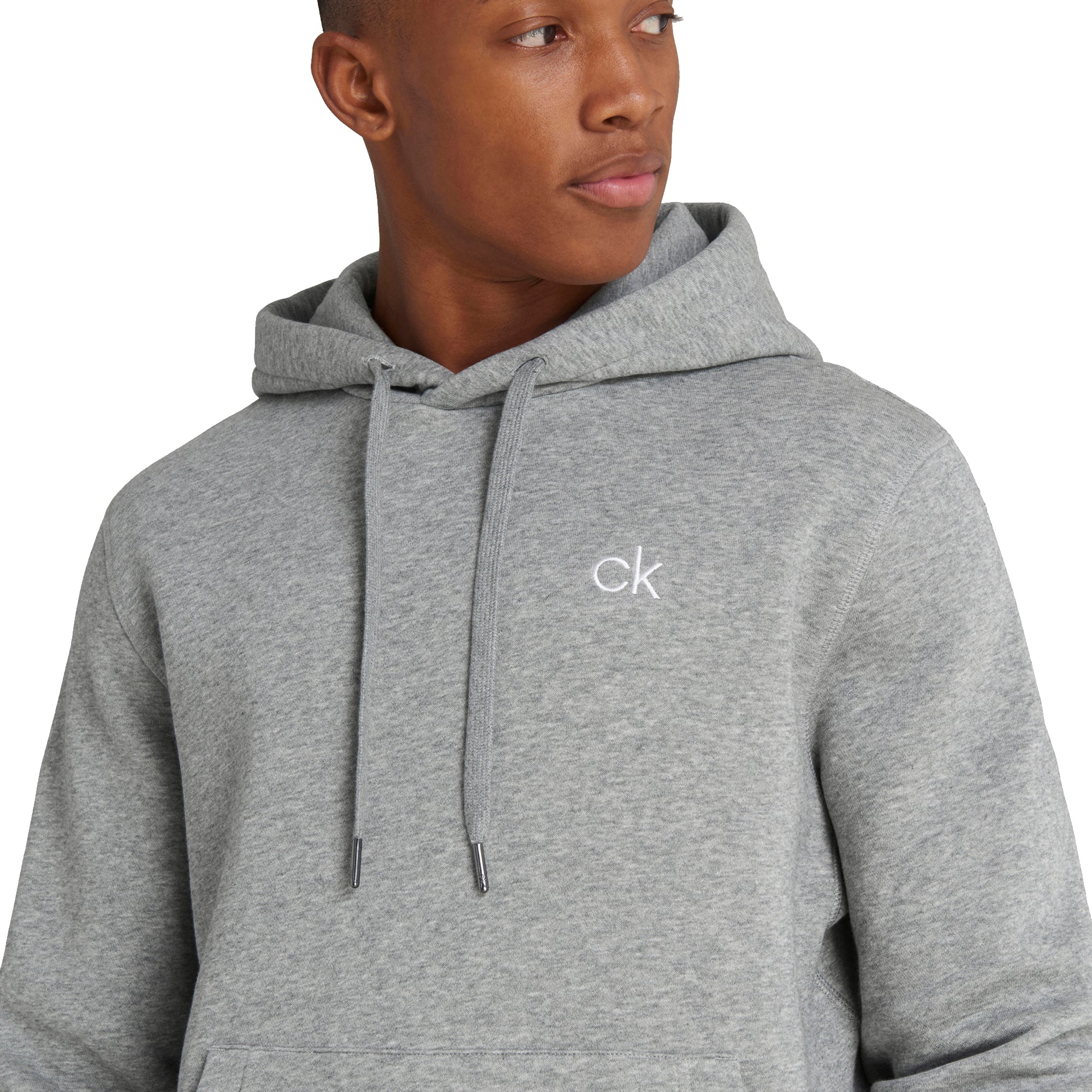 Calvin Klein Golf Planet Hoodie Grey Marl