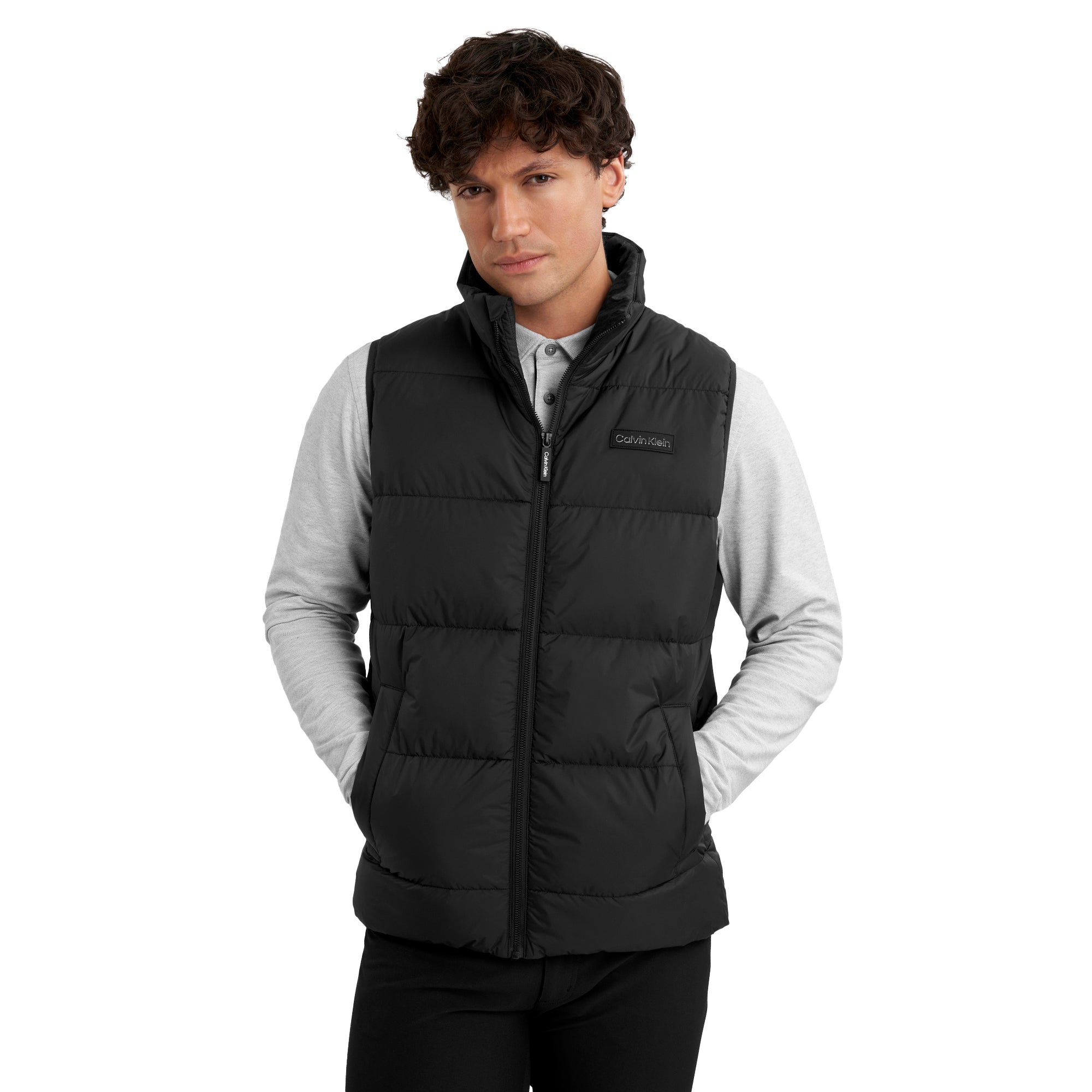 Calvin Klein Golf Rivington Padded Gilet - Black - CKMA25121-Black 