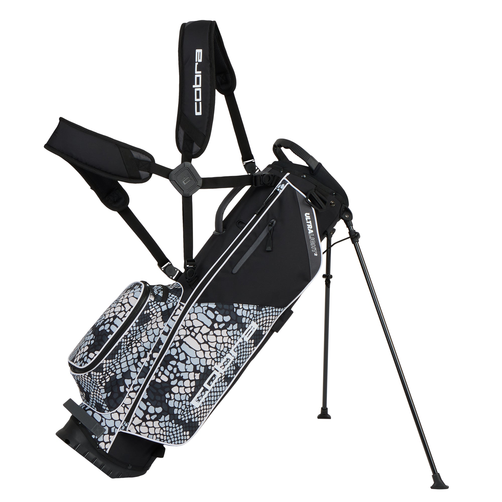 Cobra Golf Ultralight 2 Carry Bag - Black/Snake Camo 14 - 909907