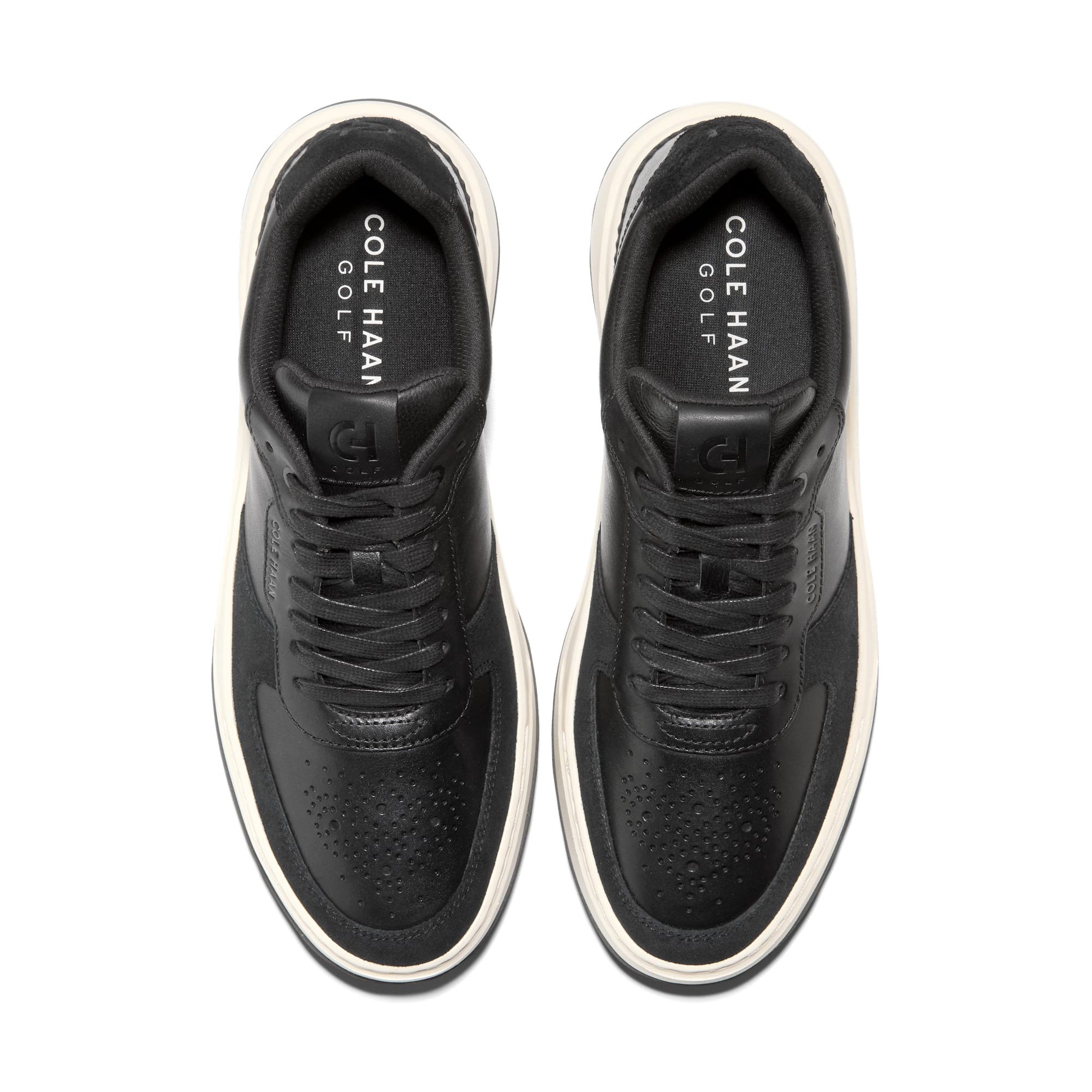 Cole Haan GrandPro Crossover Golf Shoes - Black/Ivory - C38378