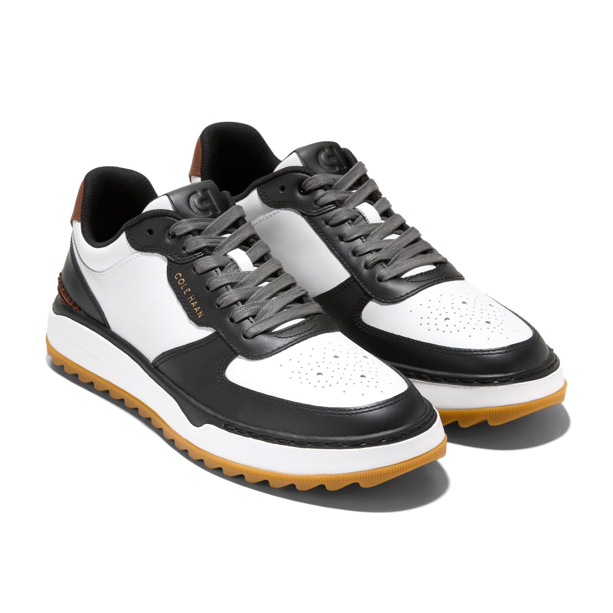 Cole Haan GrandPro Crossover Golf Shoes - White/Black - C42384