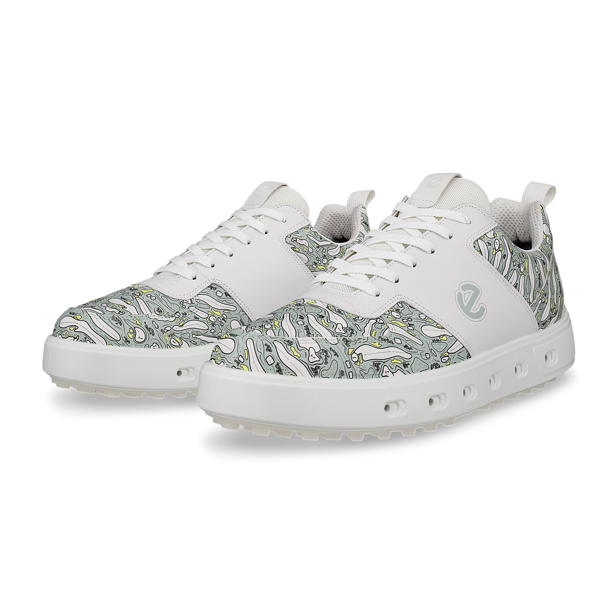 Ecco Street 720 Gore-Tex Golf Shoes - White/Ice Flower 54418