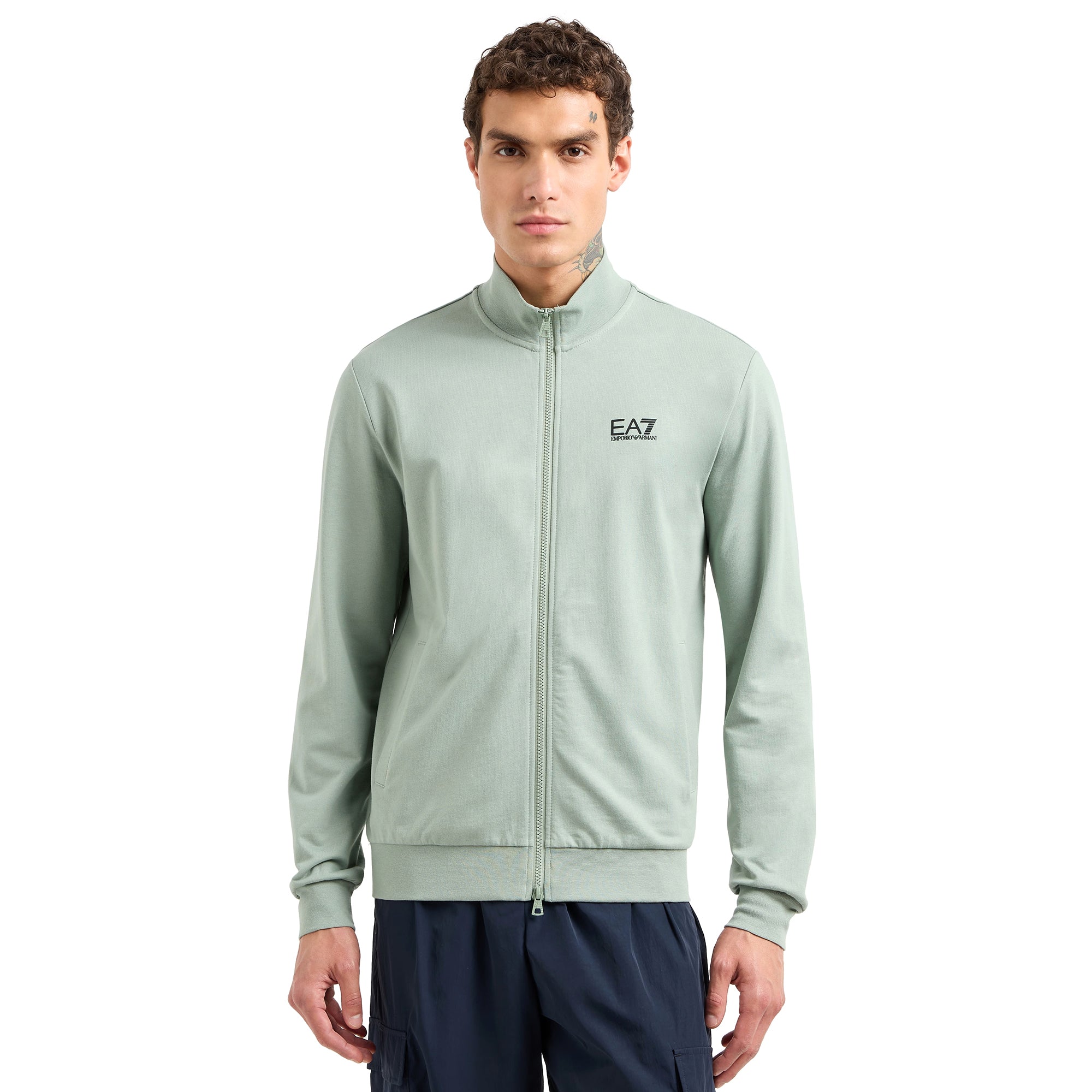 Full Zip Giorgio Armani Ea7 EA7 Emporio Armani Men's Black Logo