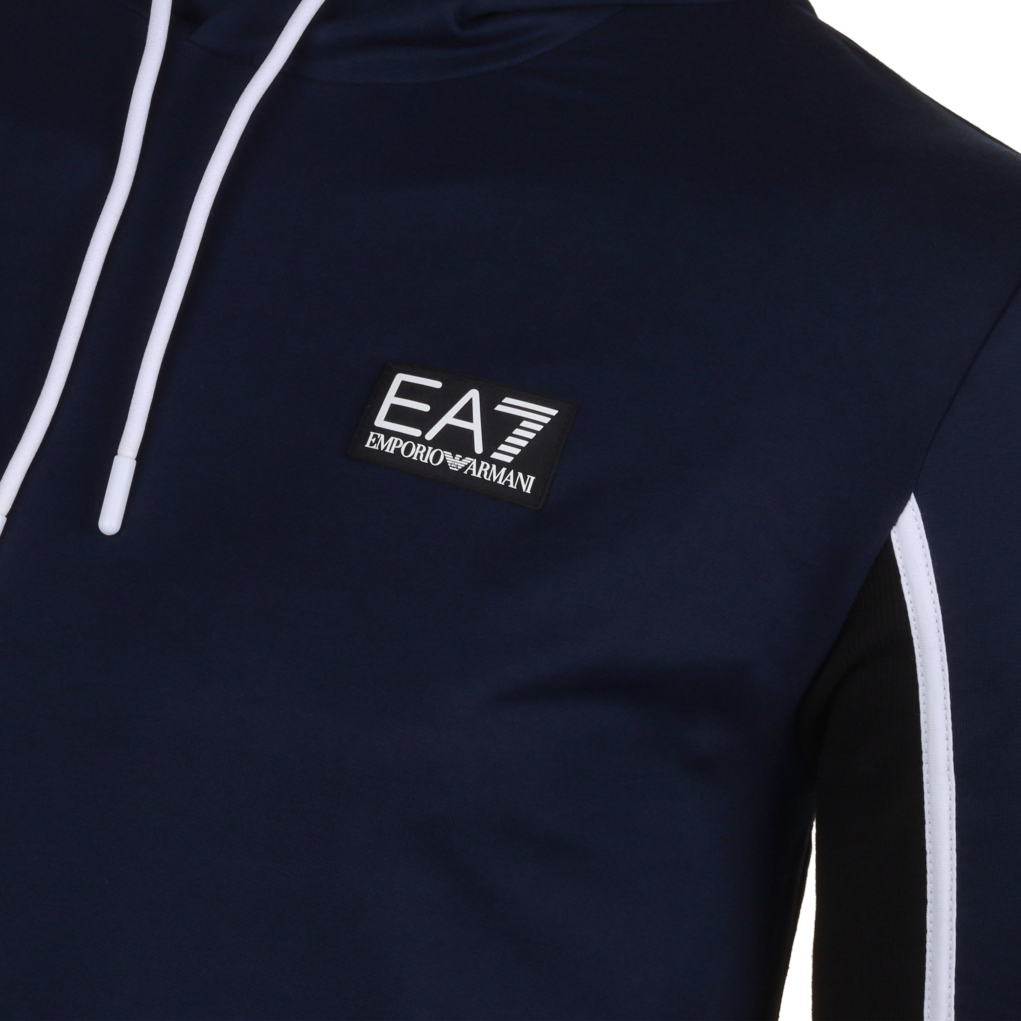 Ea7 navy hoodie sale