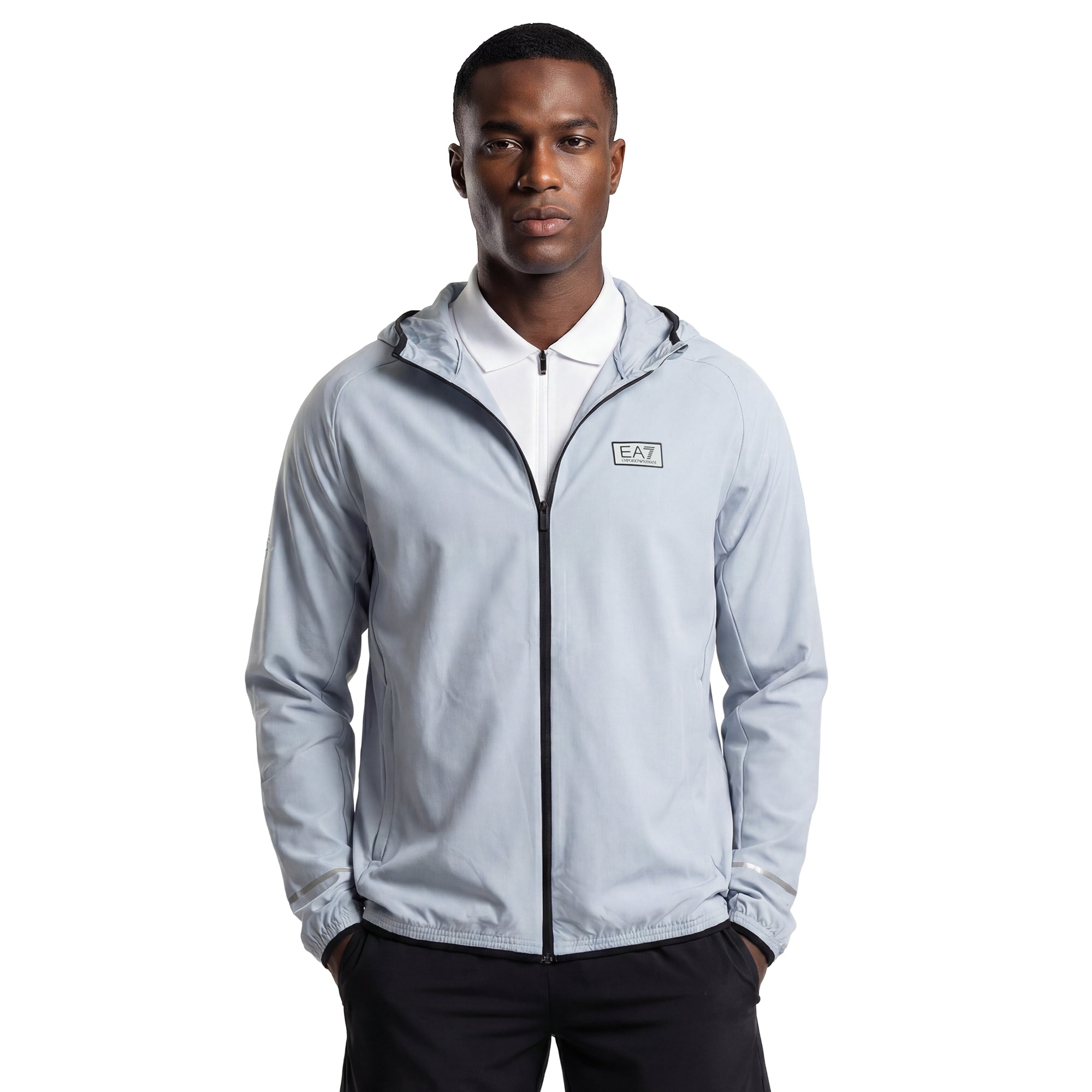 Emporio Armani EA7 Dynamic Athlete Full Zip Hoodie - Zen Blue