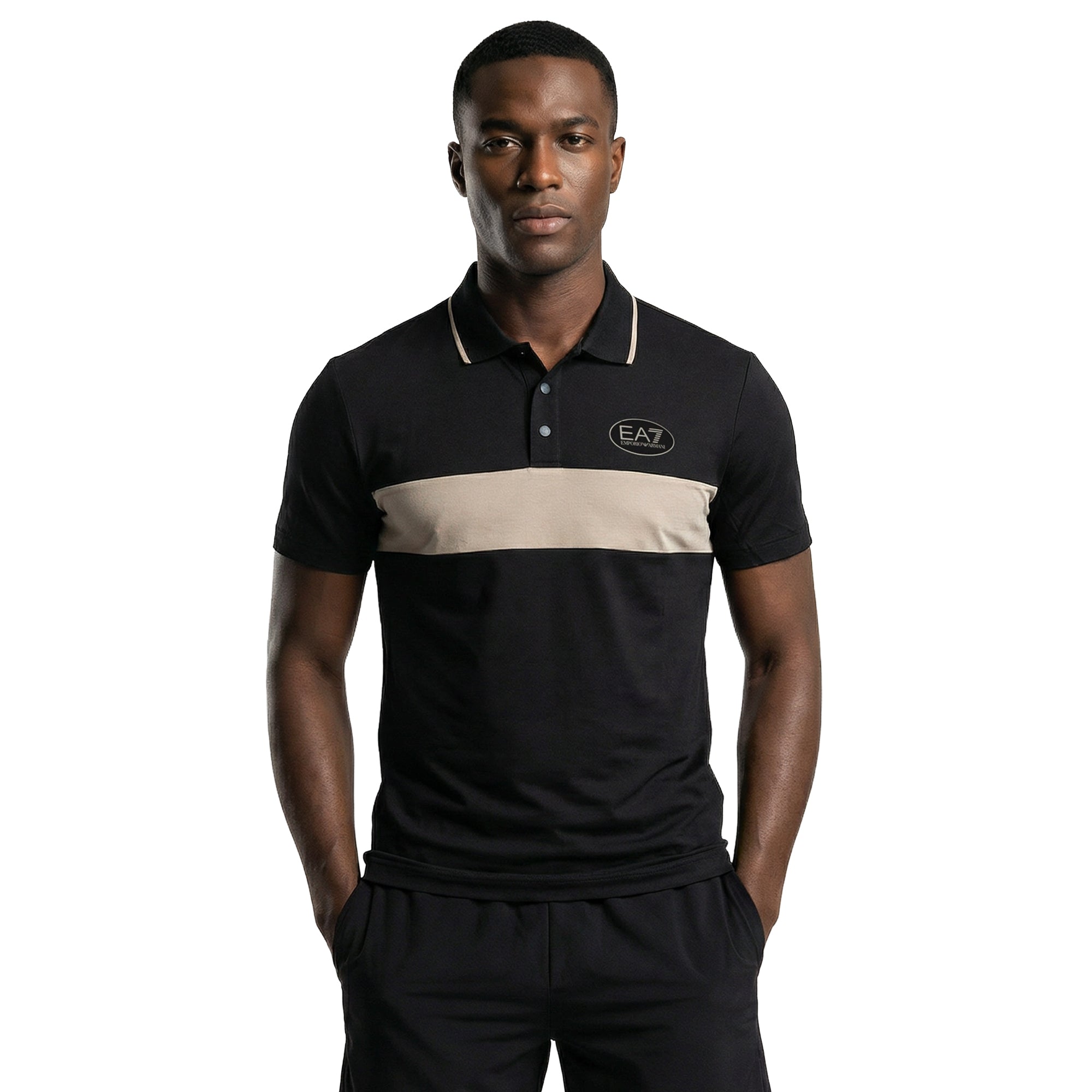 Emporio Armani EA7 Golf Pro Polo Shirt - Black UC001 - 7M001292 