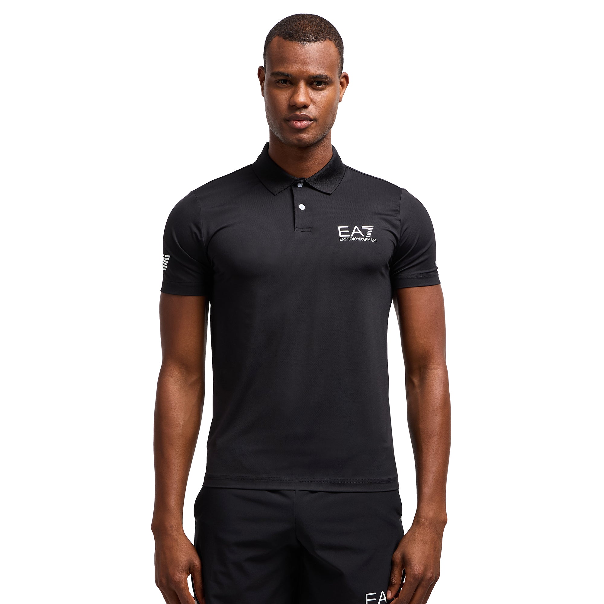 Emporio Armani EA7 Ventus7 Polo Shirt Black 1200 PJEMZ-8NPF23