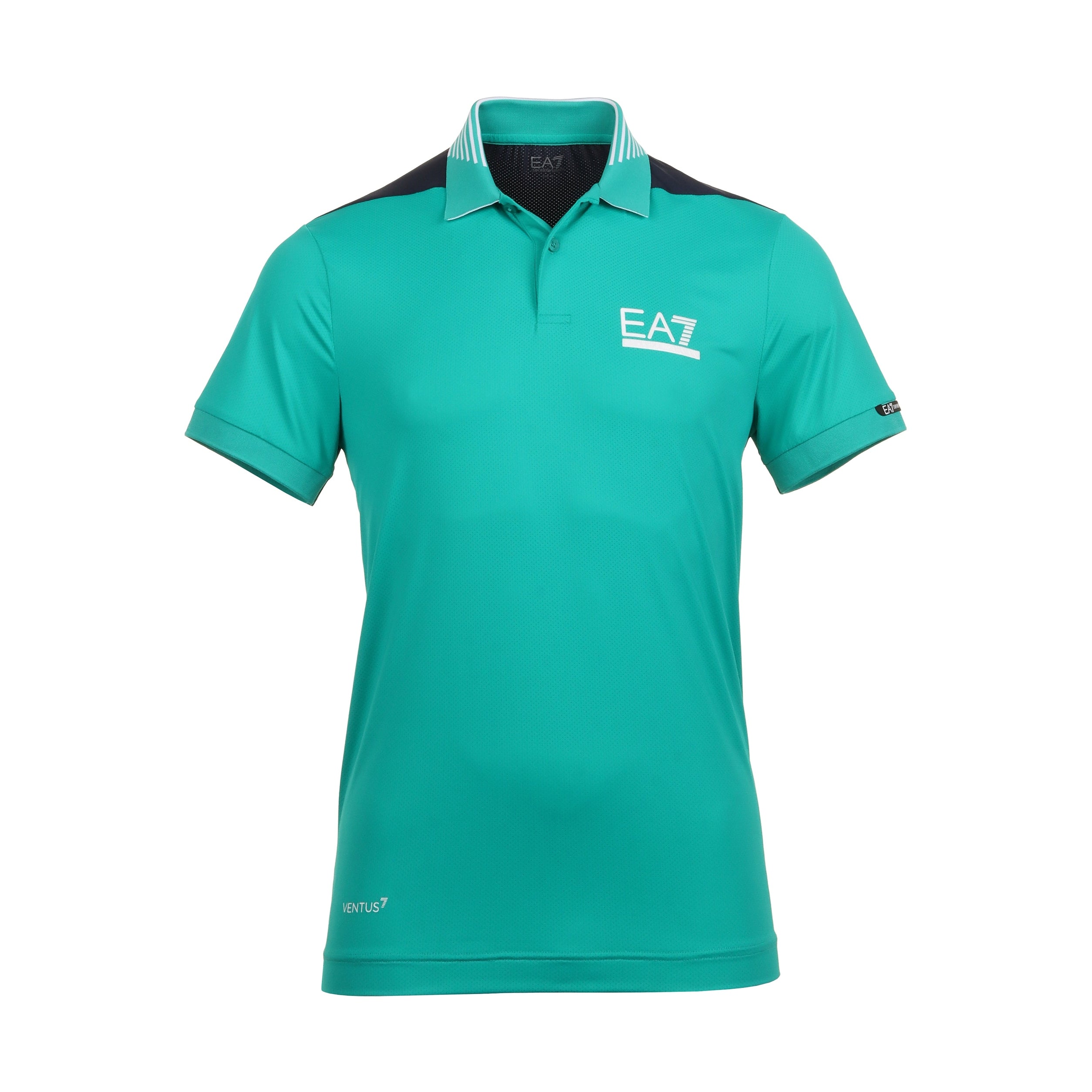Emporio Armani EA7 Golf Ventus7 Colourblock Polo Shirt PJMMZ 3DPF12 Spectra Green 1815 Function18 Restrictedgs