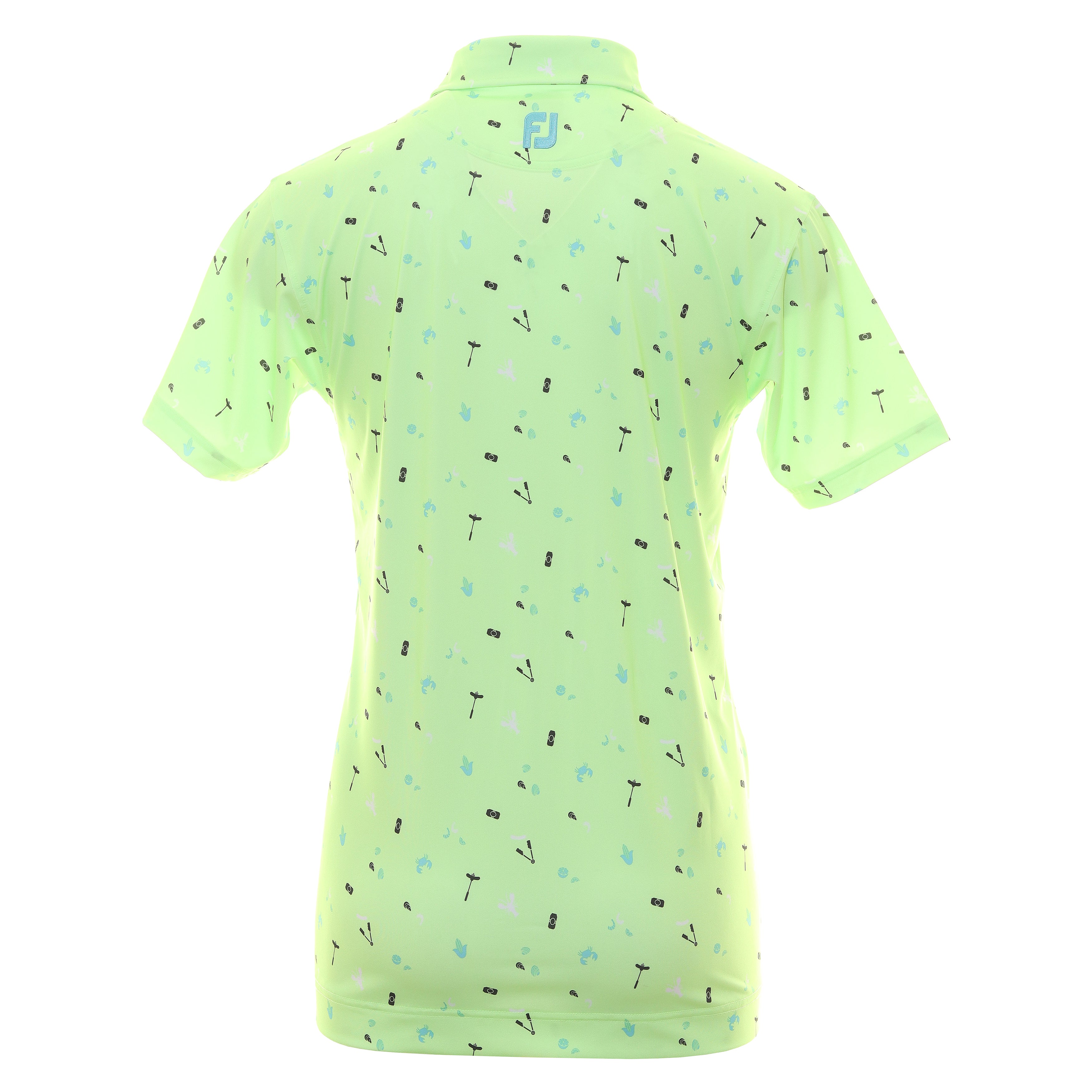 FootJoy Clam Bake Lisle Golf Shirt 89900 Palm Green Function18