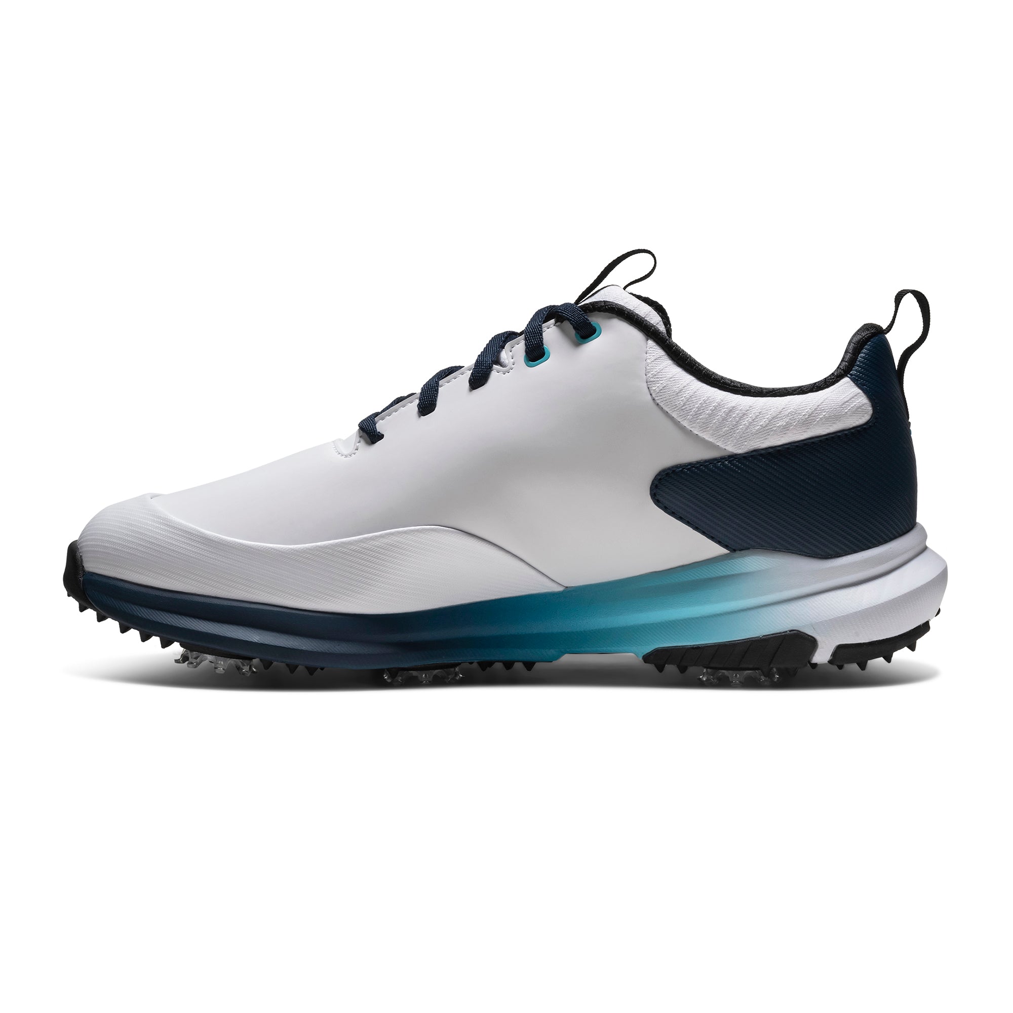 FootJoy FJ Tour Rival Golf Shoes - White/Navy/Blue - 56971
