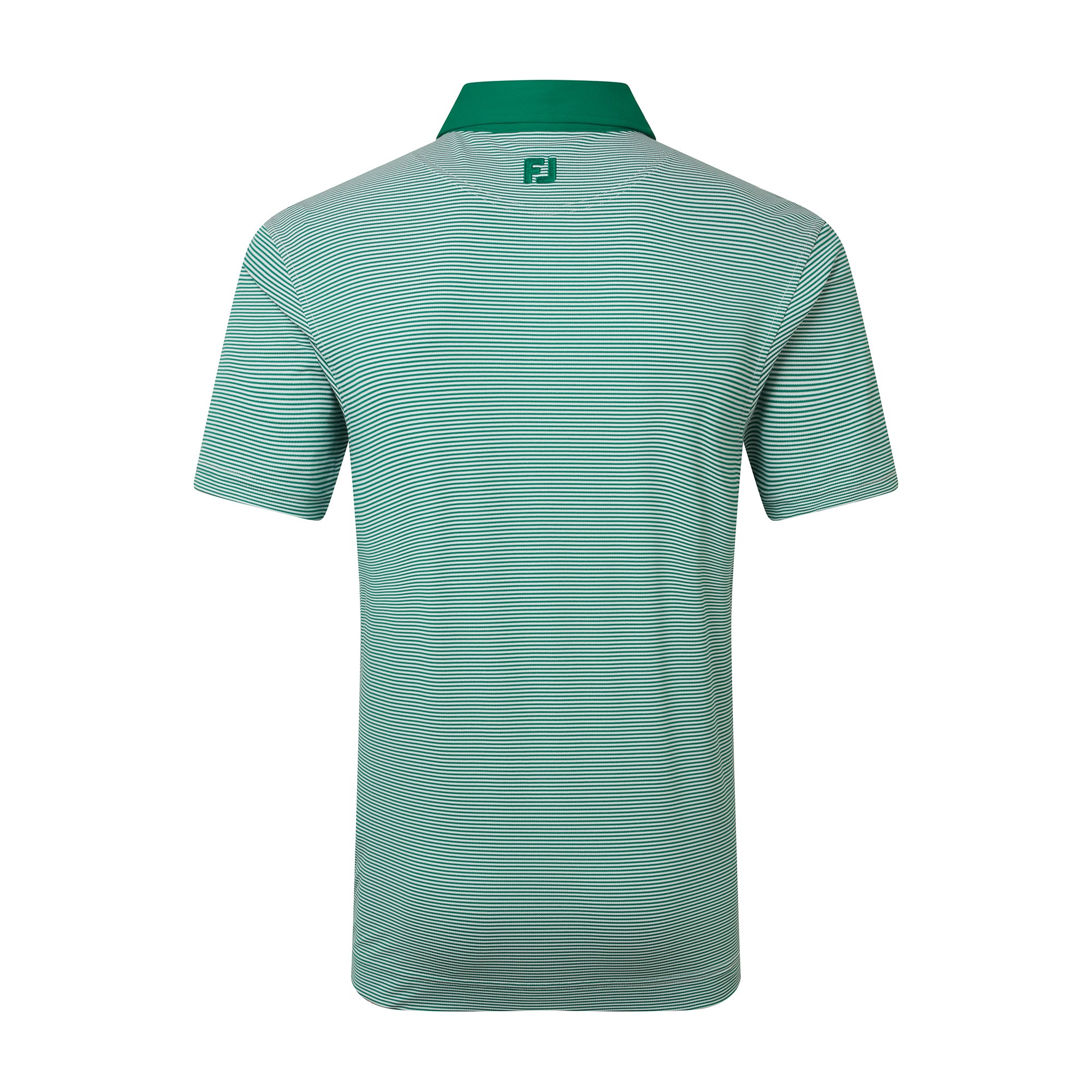 FootJoy Feeder Stripe Pique Golf Shirt - Field Green - 39248