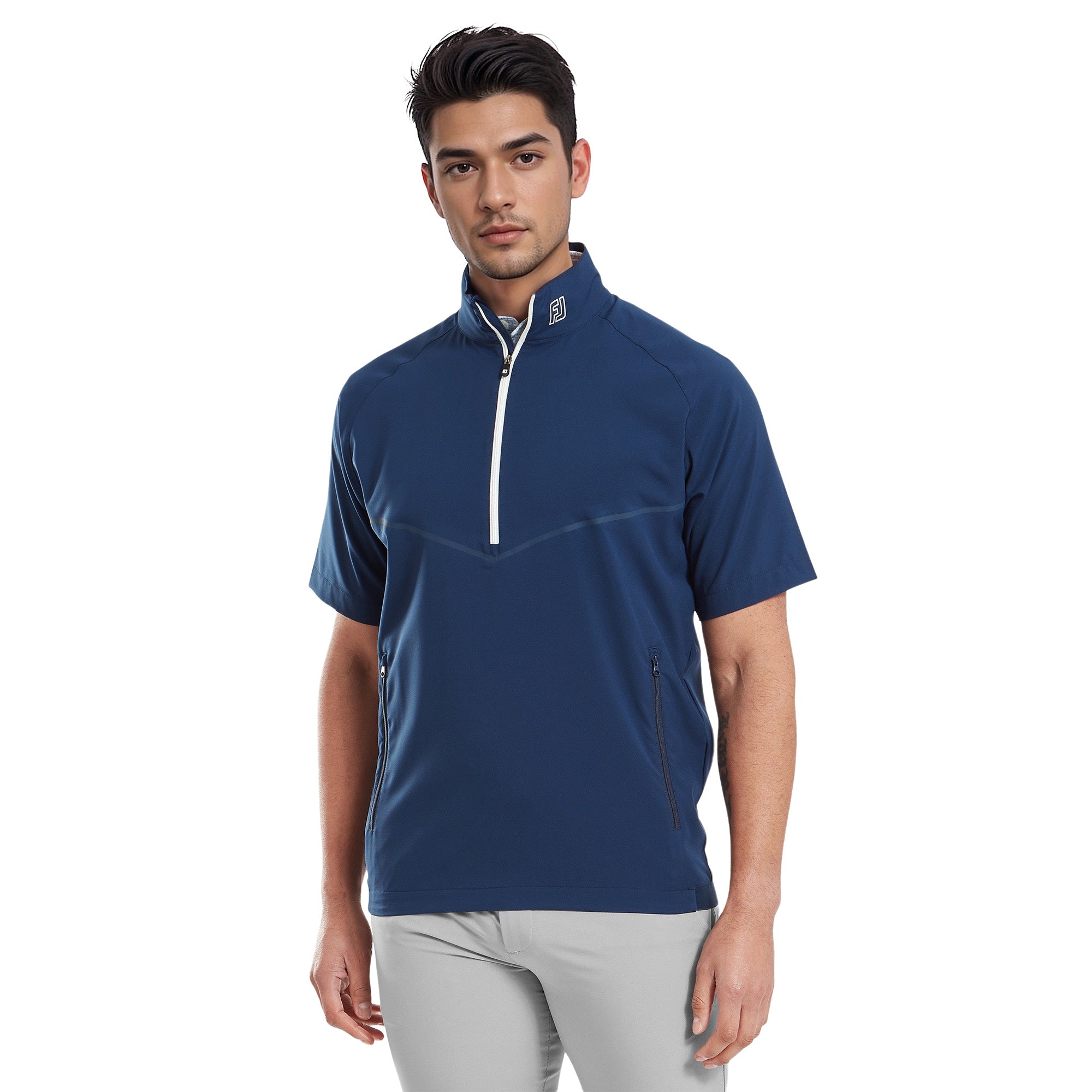 FootJoy Zephyr SS Windshirt - Navy - 34155 - Function18