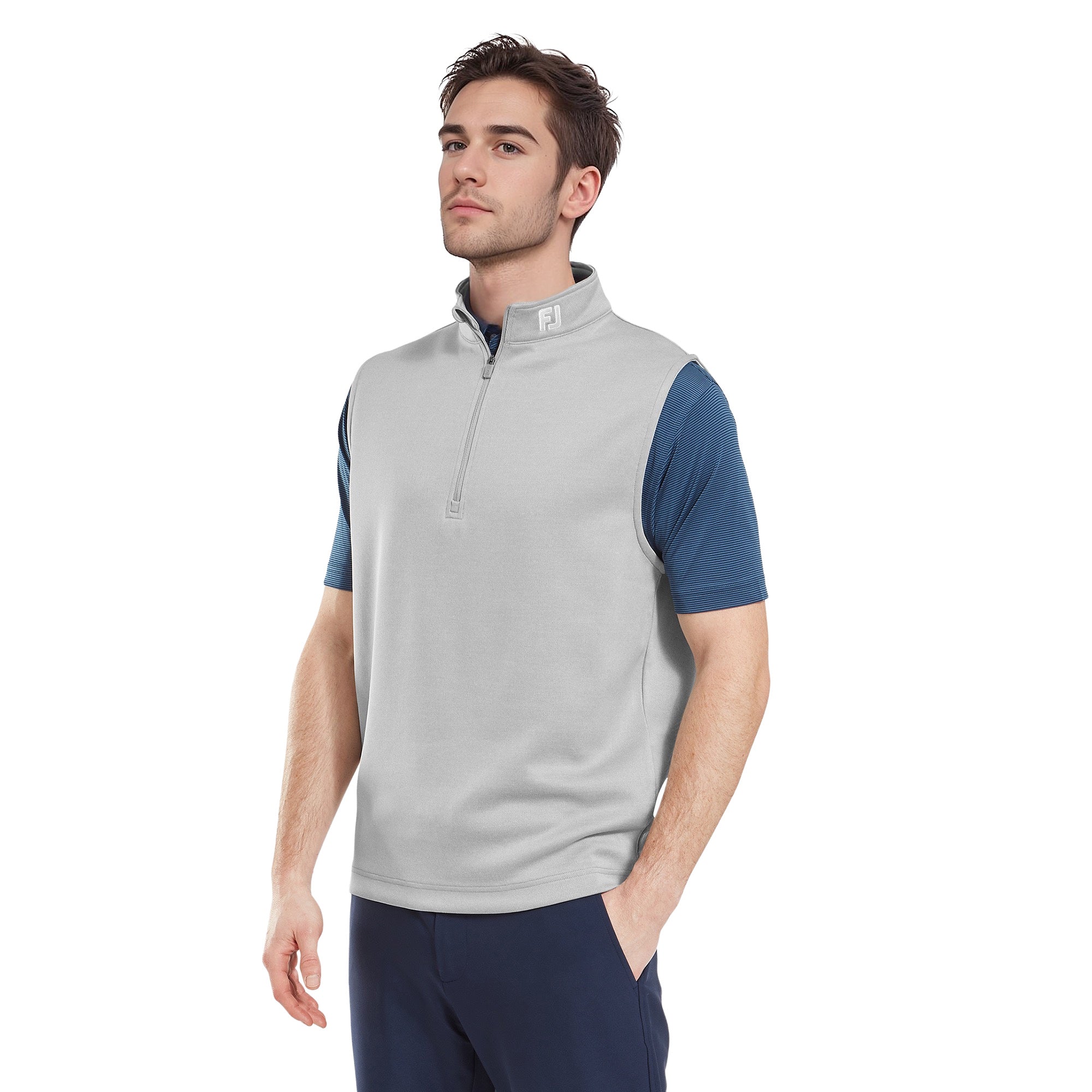FootJoy Half Zip Vest Grey 34147 Function18