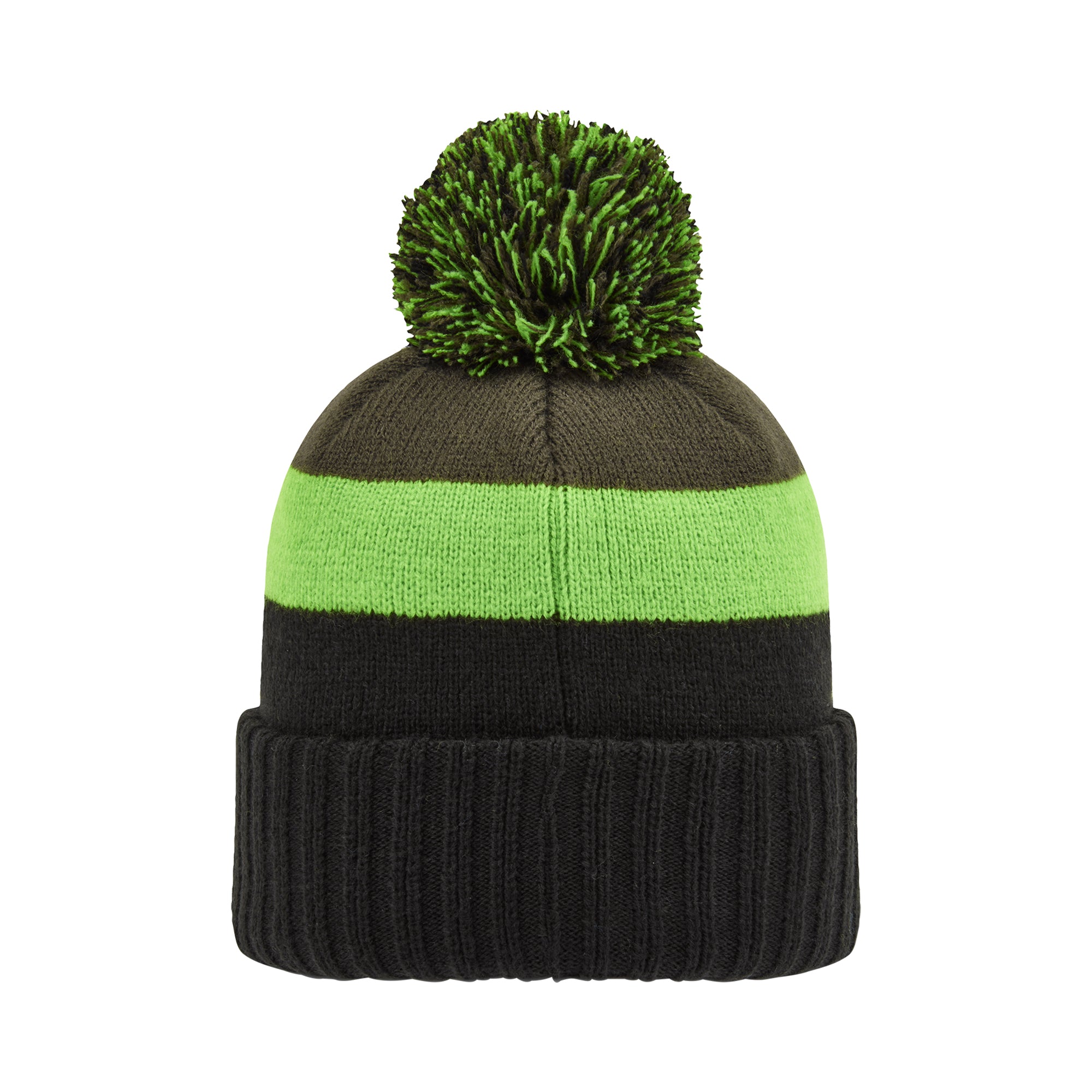 FootJoy Multi Pom Bobble Hat Black/Acid Green/Olive 35942-Blk