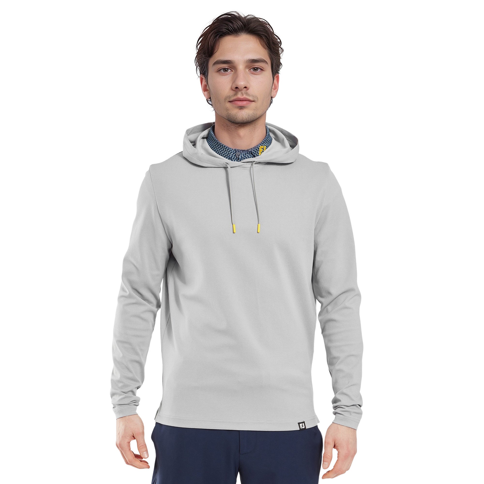 FootJoy Ottoman Jacquard Golf Hoodie - Pistachio FootJoy Ottoman Jacquard Golf Hoodie - Pistachio