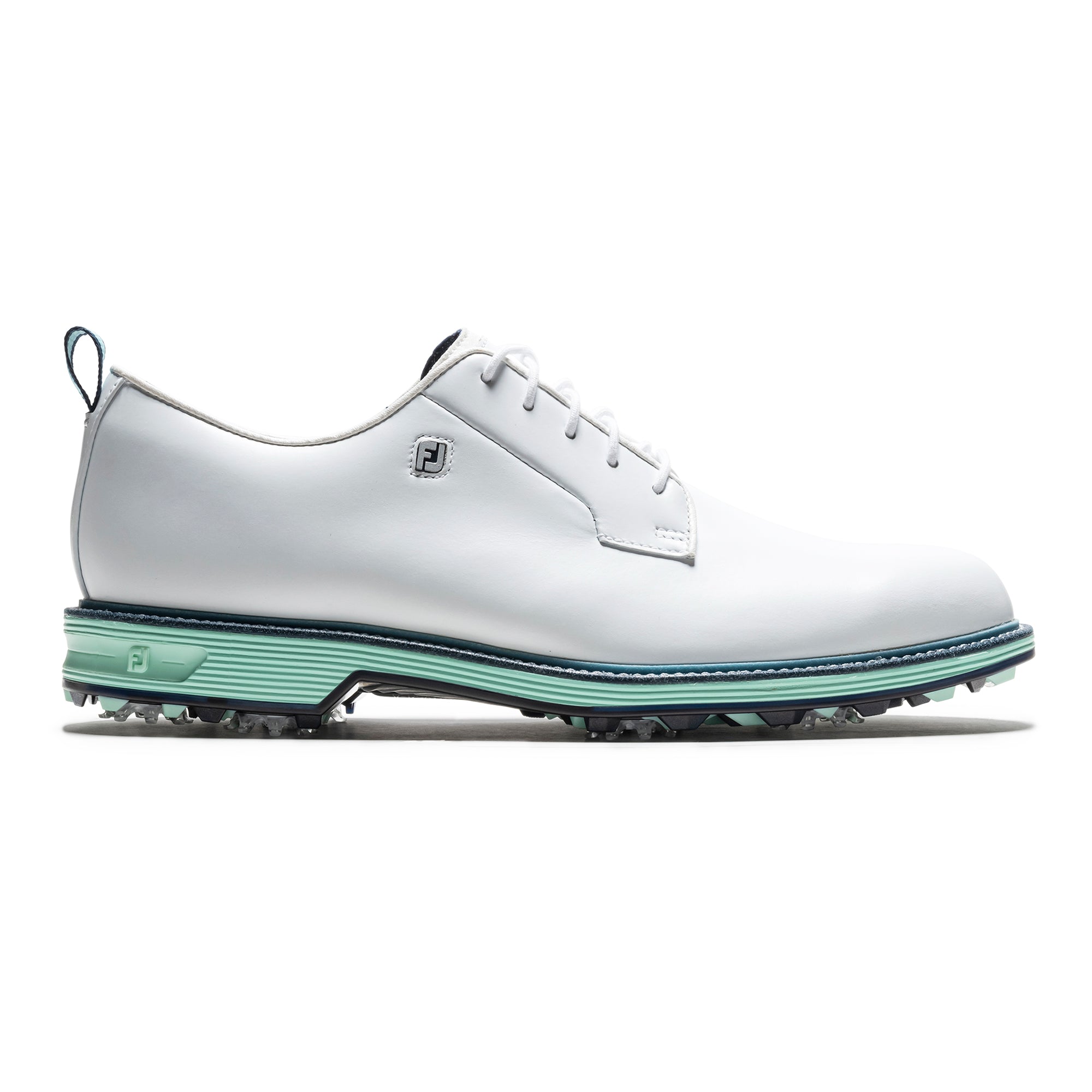 FootJoy Premiere Series Field Golf Shoes - White/Mint/Blue - 54557
