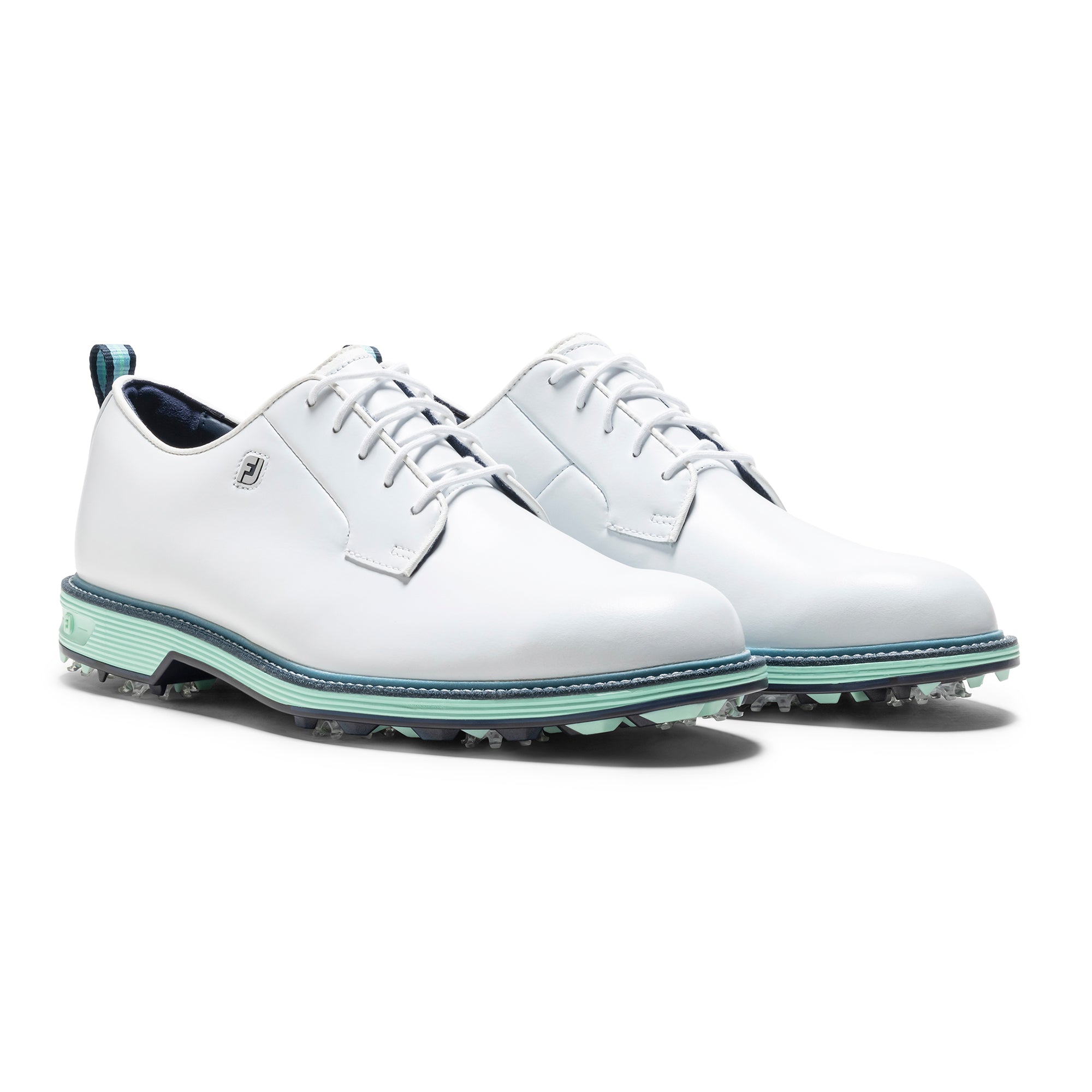 【美品】FootJoy ゴルフシューズ ホワイト/ブルー/グリーン FootJoy Premiere Series Field Golf Shoes - White/Mint/Blue - 54557