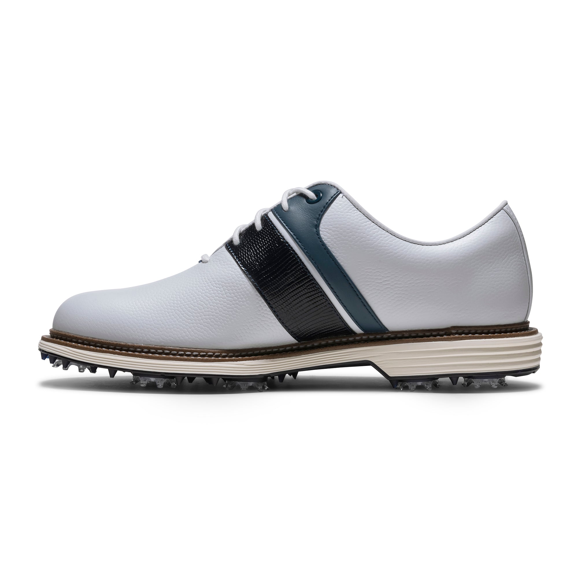FootJoy Premiere Series Packard Golf Shoes - White/Navy/White