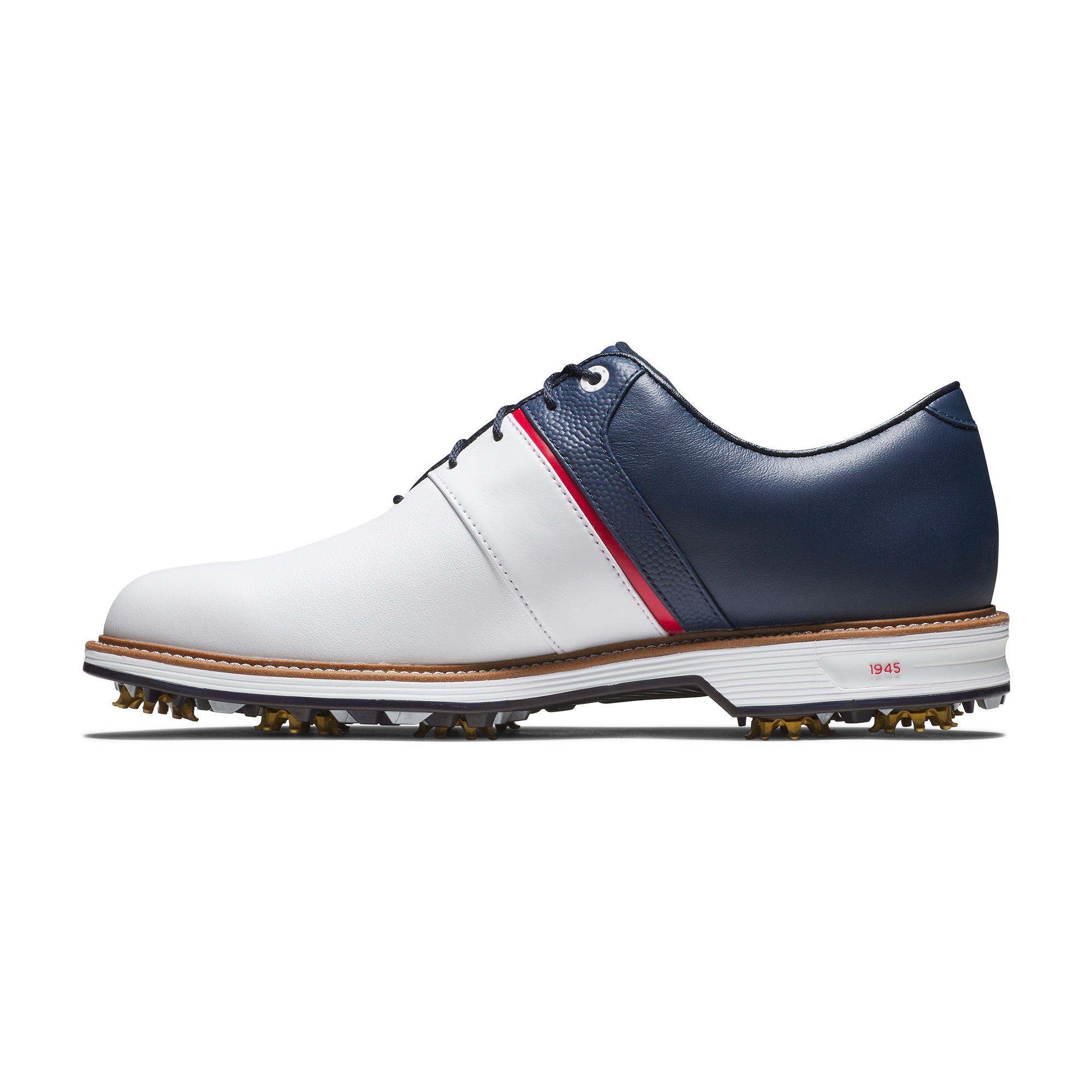 FootJoy Premiere Series Packard Golf Shoes - White/Navy/Red