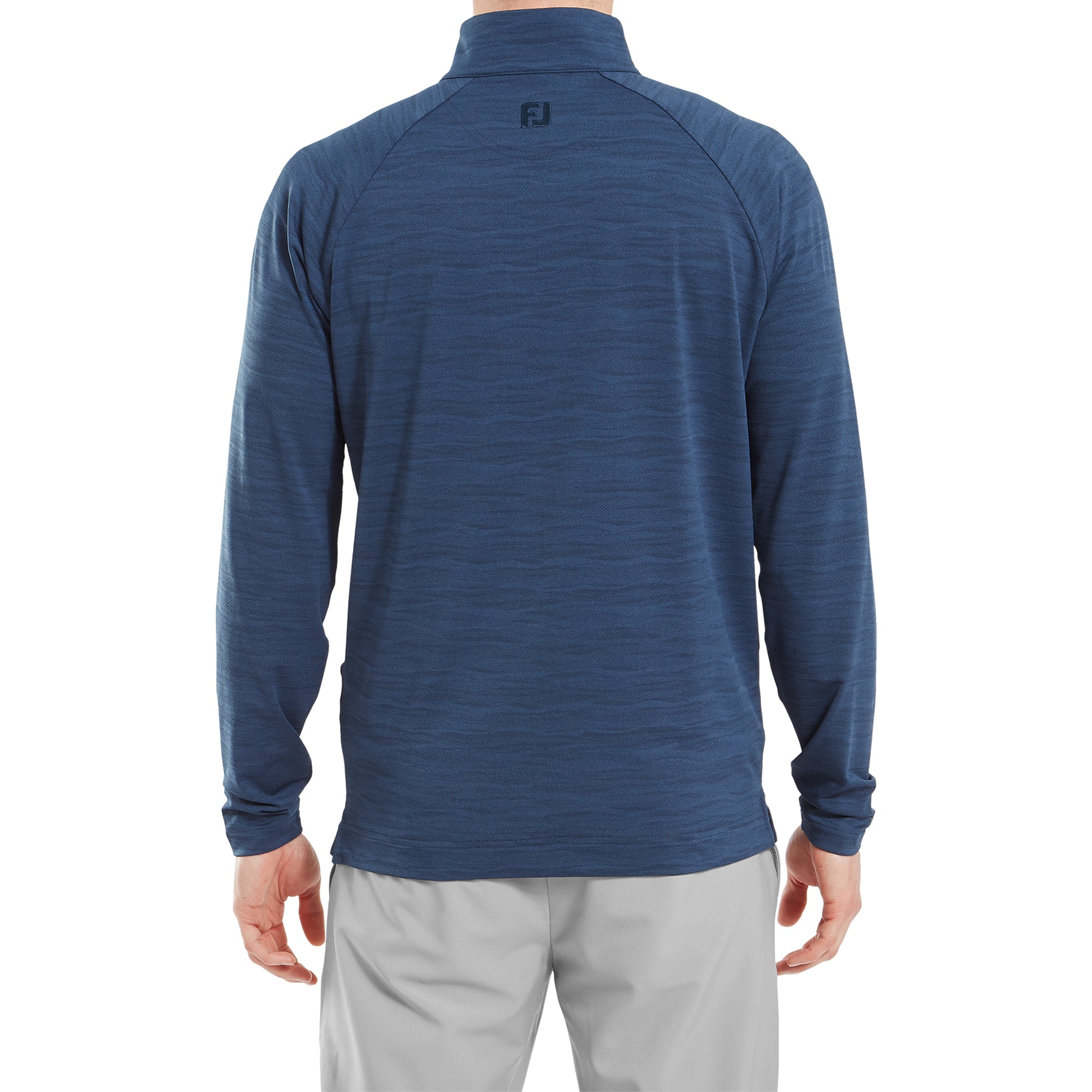 FootJoy Wave Jacquard Chill Out Pullover - Navy - 34104