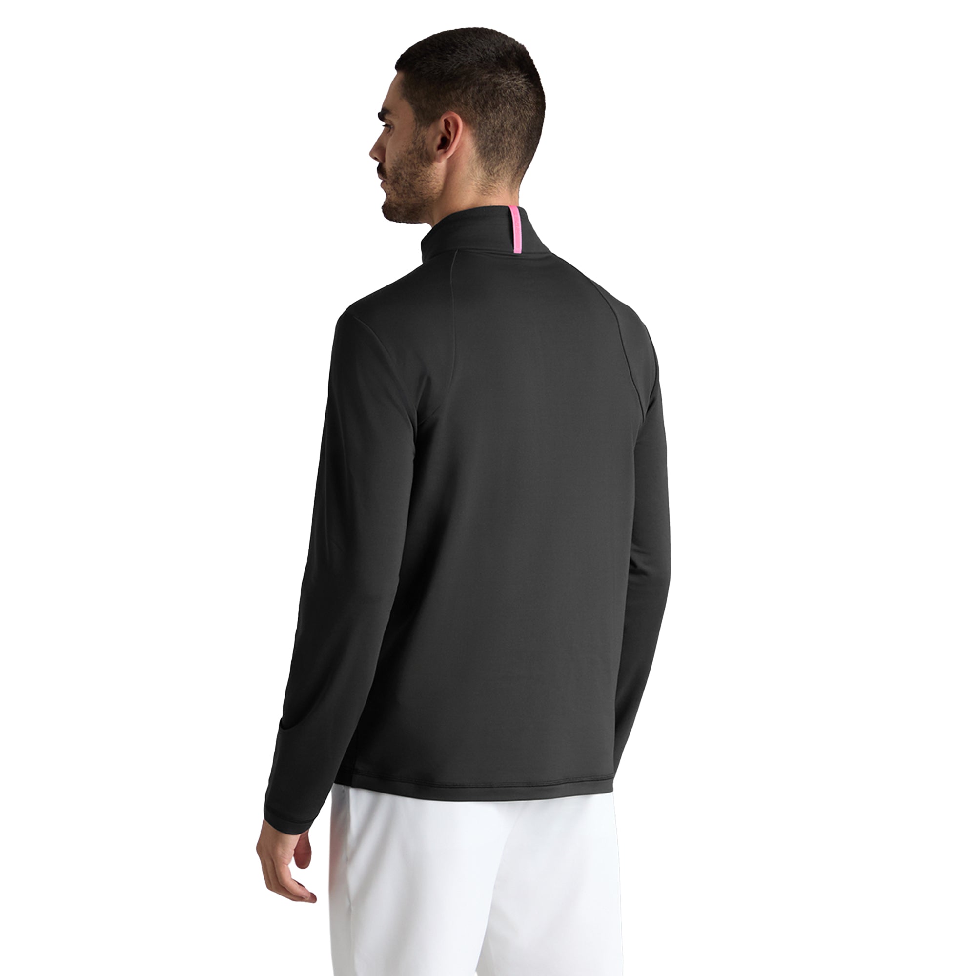 G/FORE Brushed Back Tech 1/4 Zip Pullover - Onyx - GMM000035