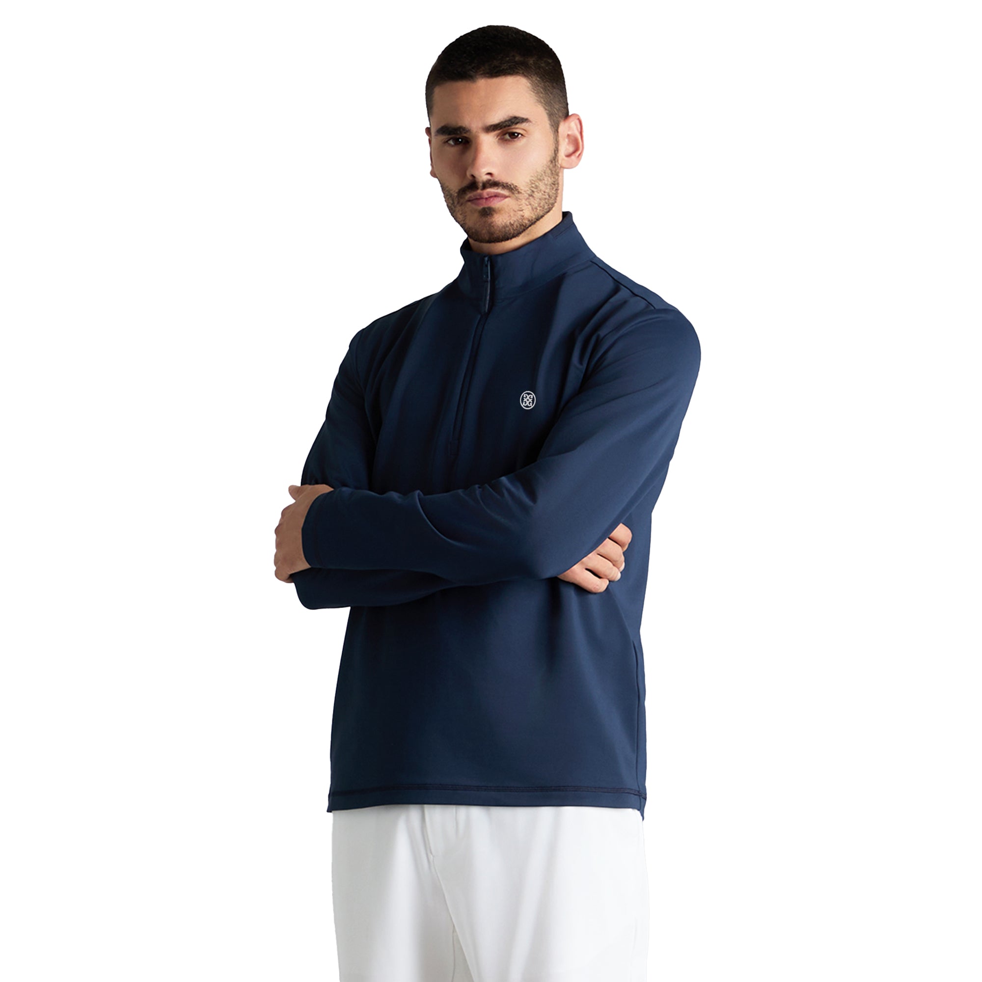 G/FORE Brushed Back Tech 1/4 Zip Pullover - Twilight - GMM000035