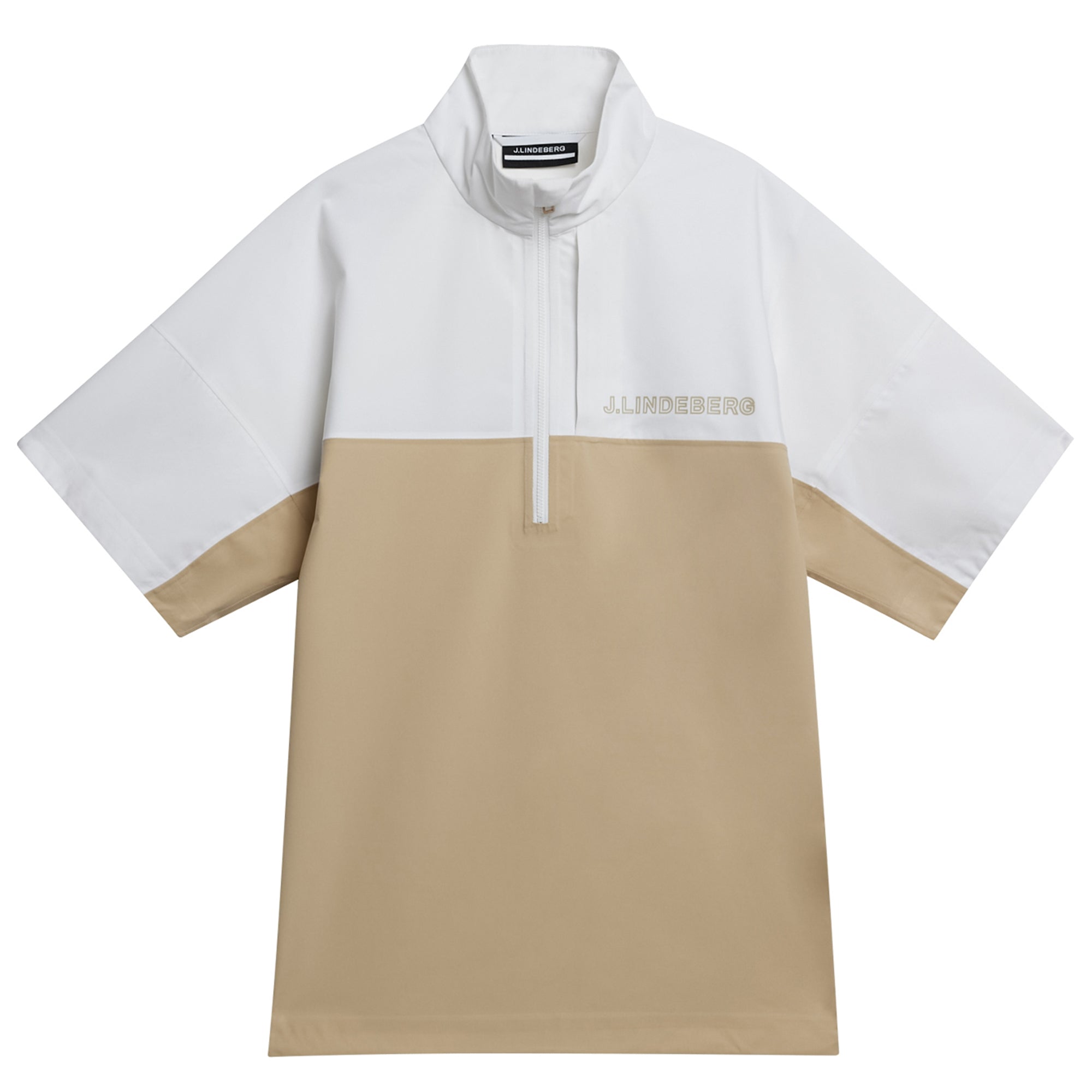 J.Lindeberg Golf Bridge Rain Shirt GMOW10293 Safari Beige 1679 