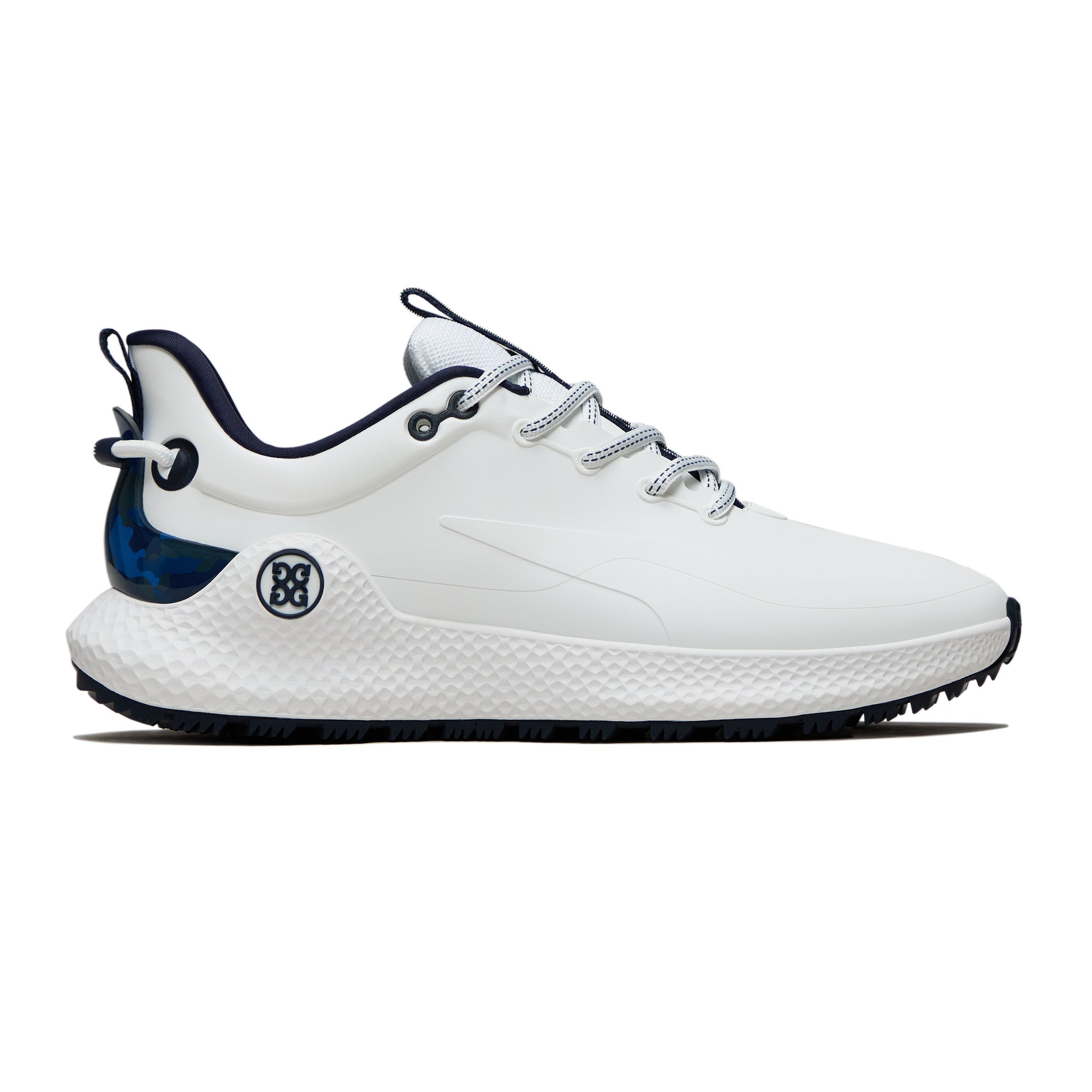 G/FORE MG4+ O2 Camo Spikeless Golf Shoes GMF000146 Snow/Twilight