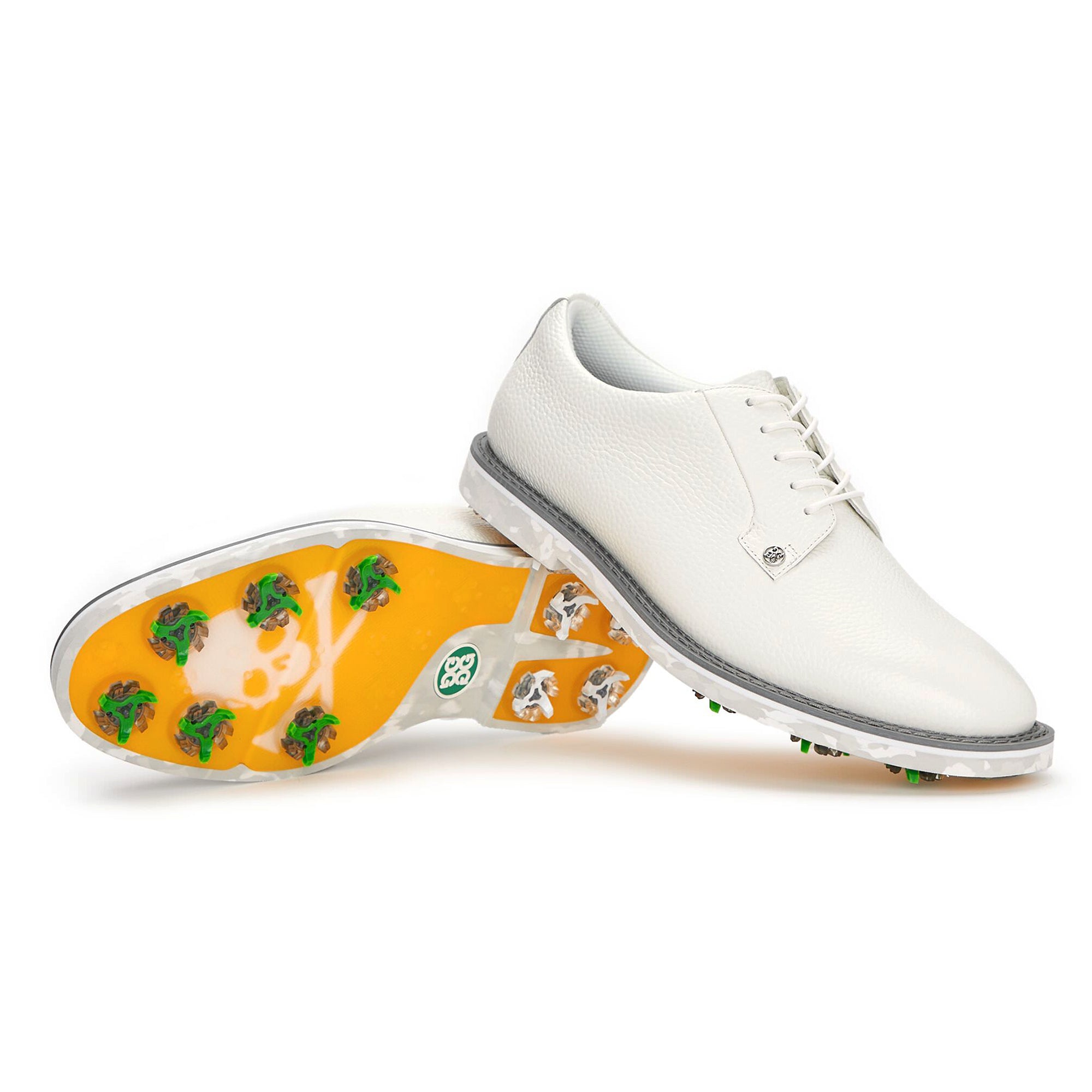 G/FORE Gallivanter G/Lock Pebble Leather Golf Shoes GMF000055 Snow