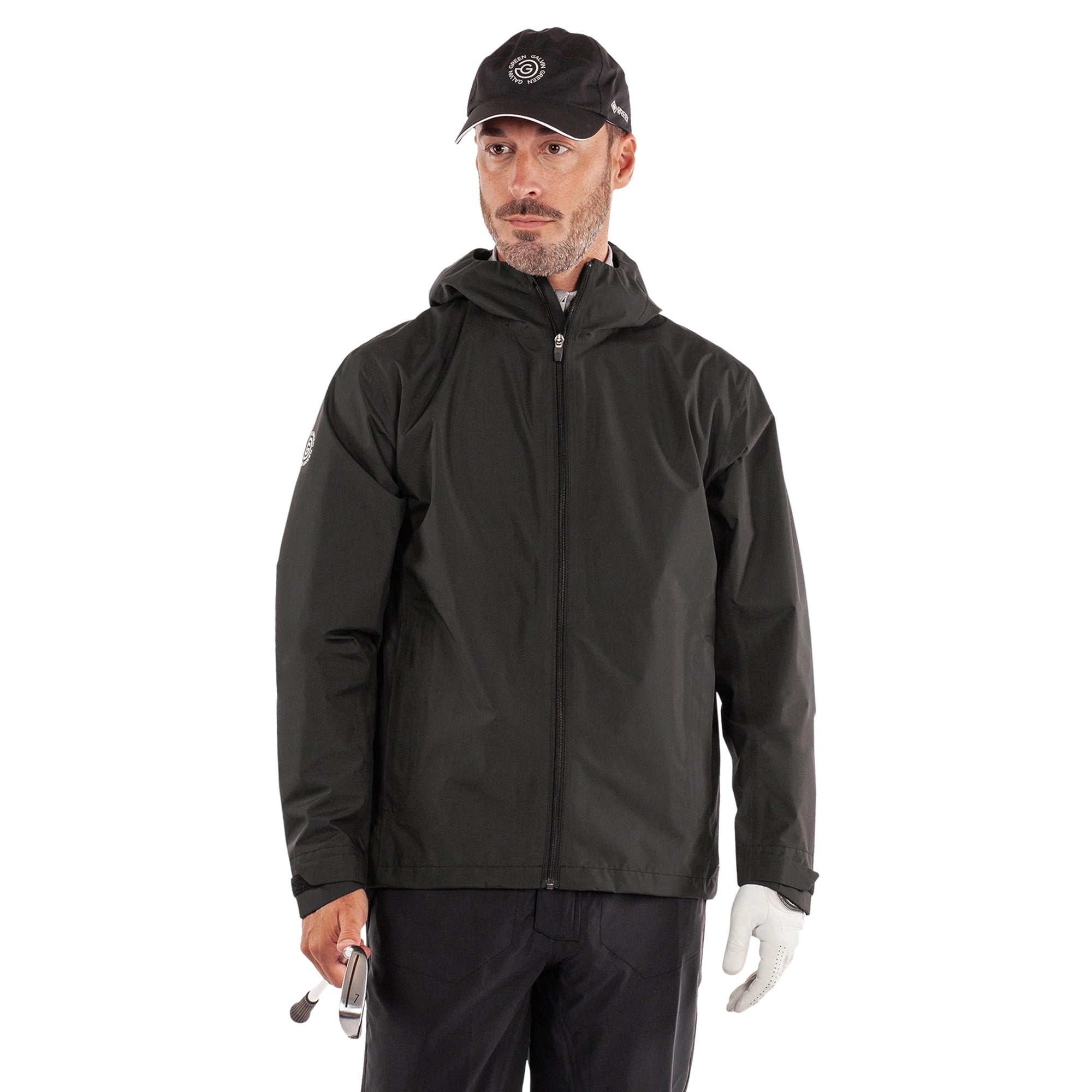 Galvin Green Akron Pertex Waterproof Golf Jacket Black 9403