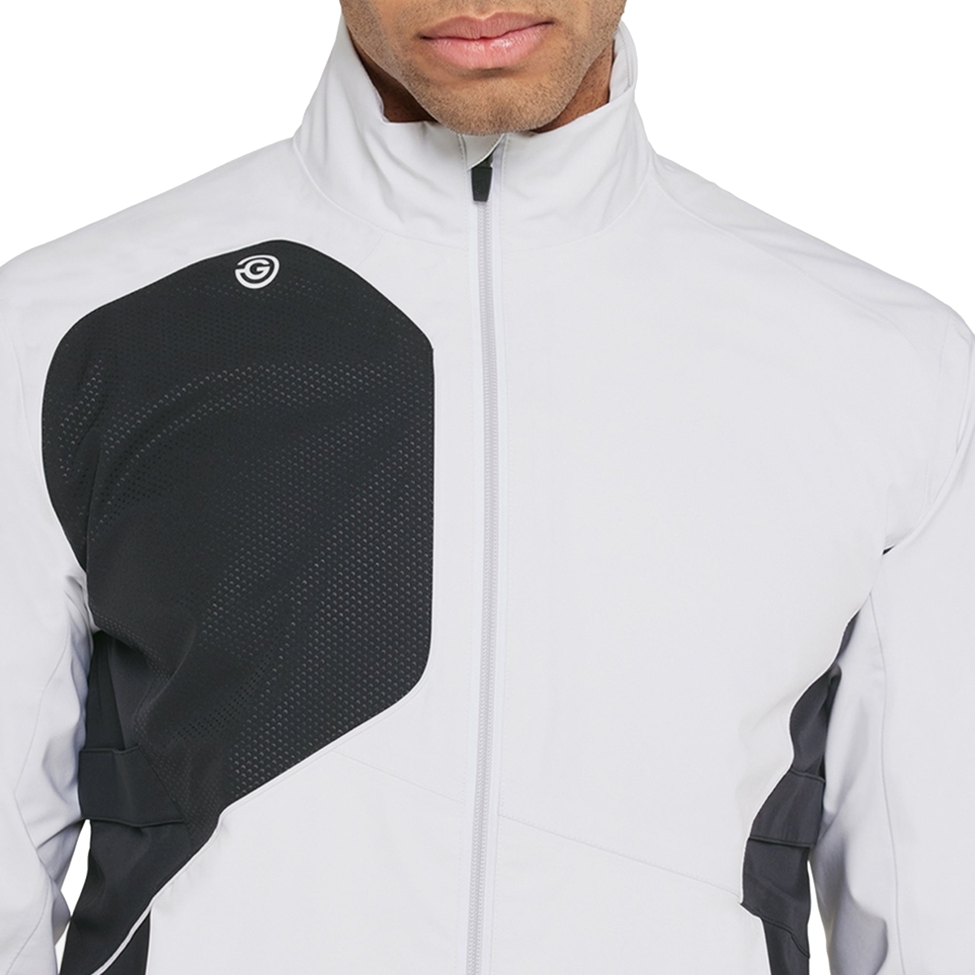 Galvin Green Ames Pertex Waterproof Golf Jacket White/Black 9434