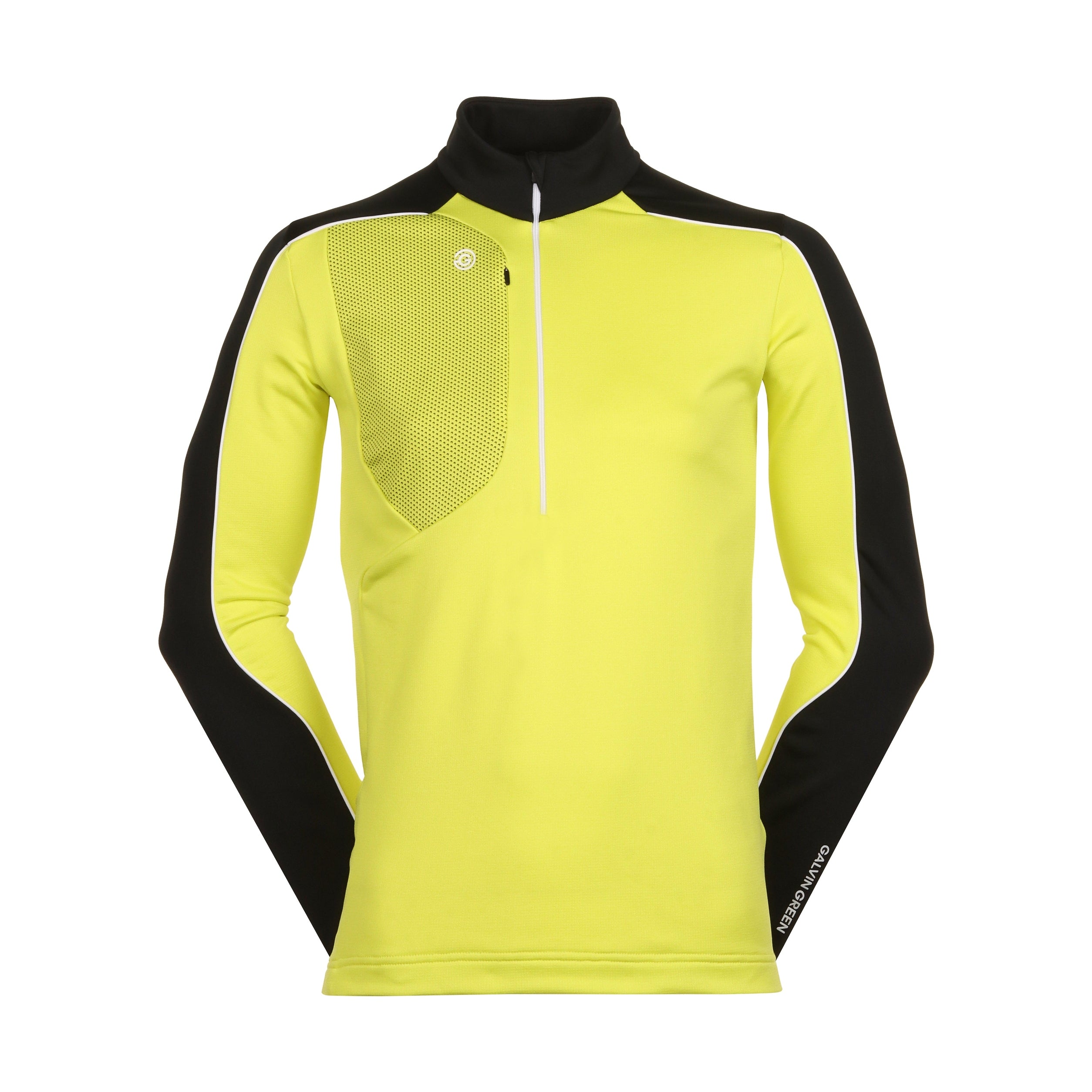Galvin Green Dave Insula Golf Pullover - Sunny Lime/Black 9845