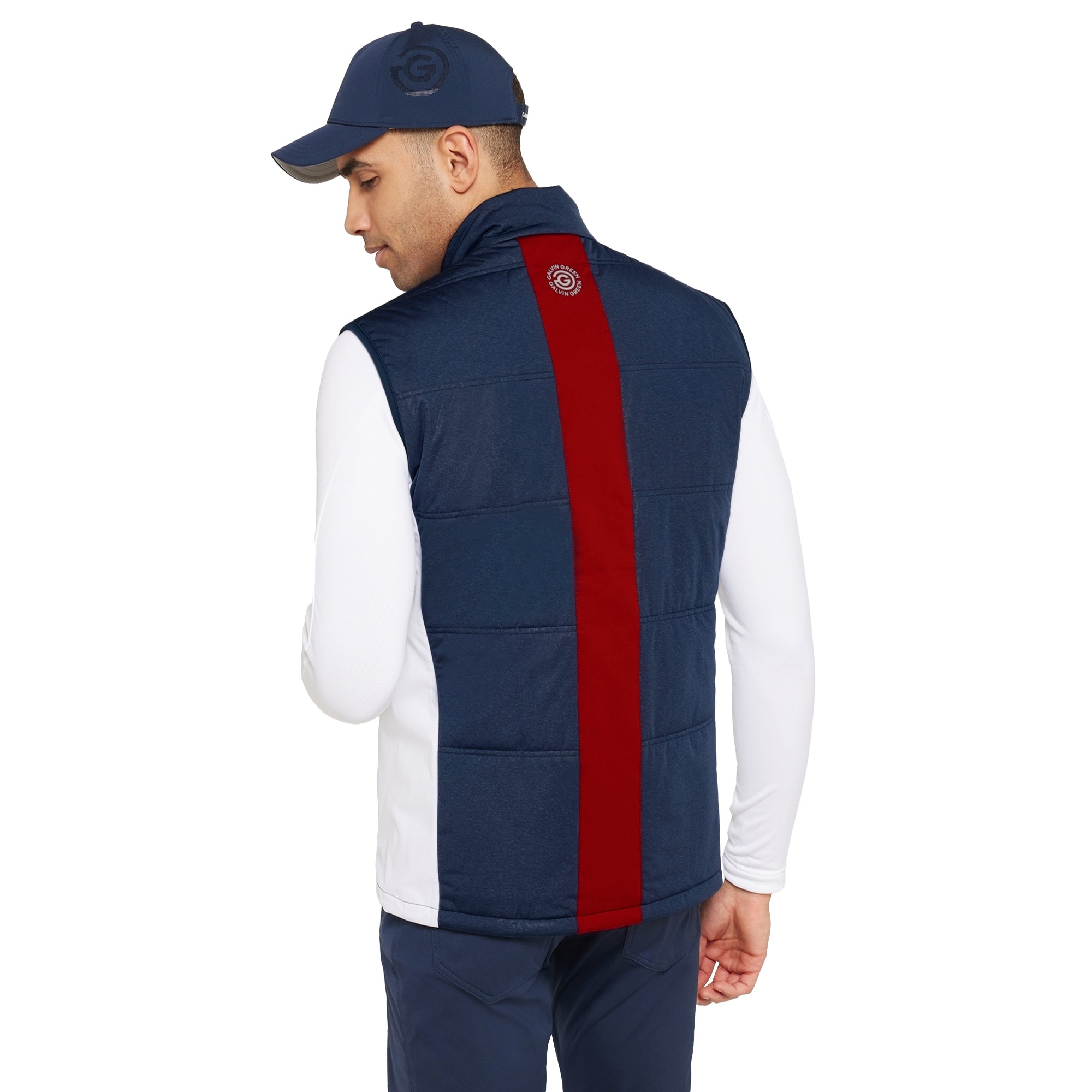 Galvin Green Lennox Interface-1 Golf Vest Navy/White/Red 8762