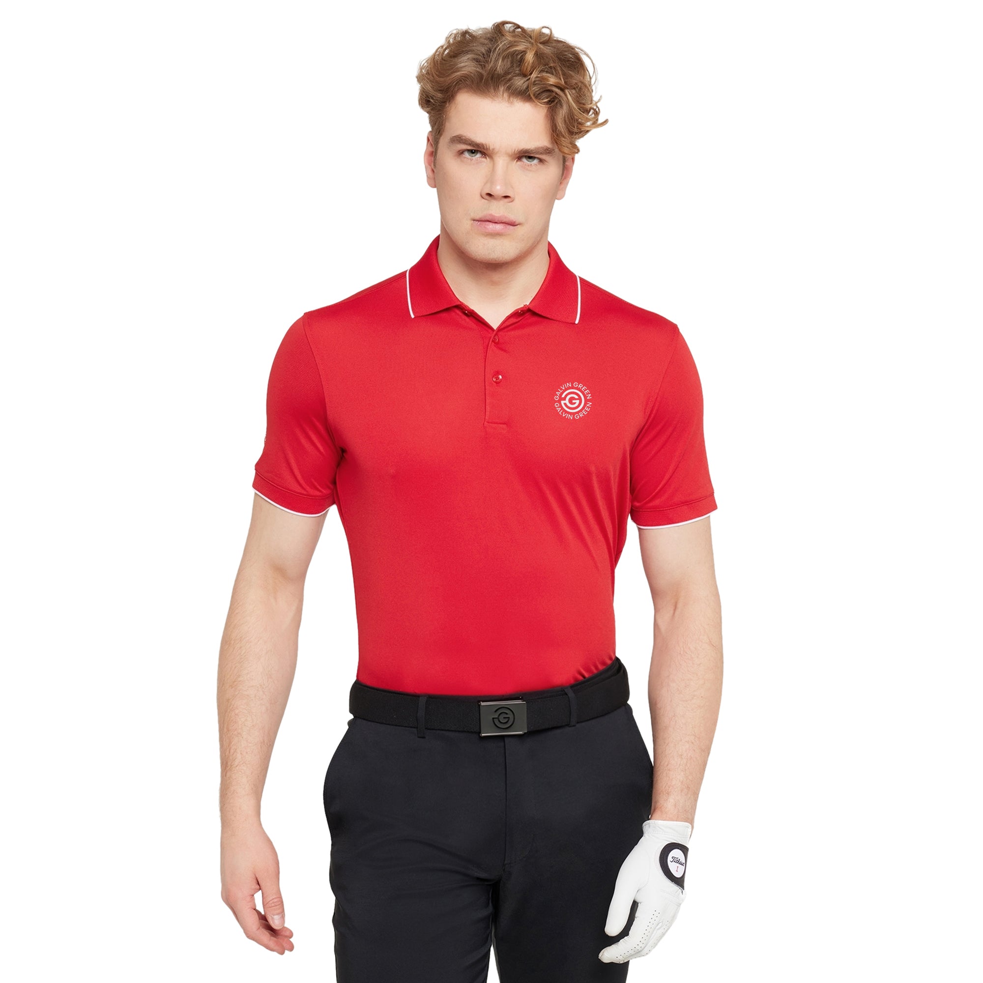 Galvin Green Marty Ventil8+ Golf Shirt - Red 9413 - Marty-9413