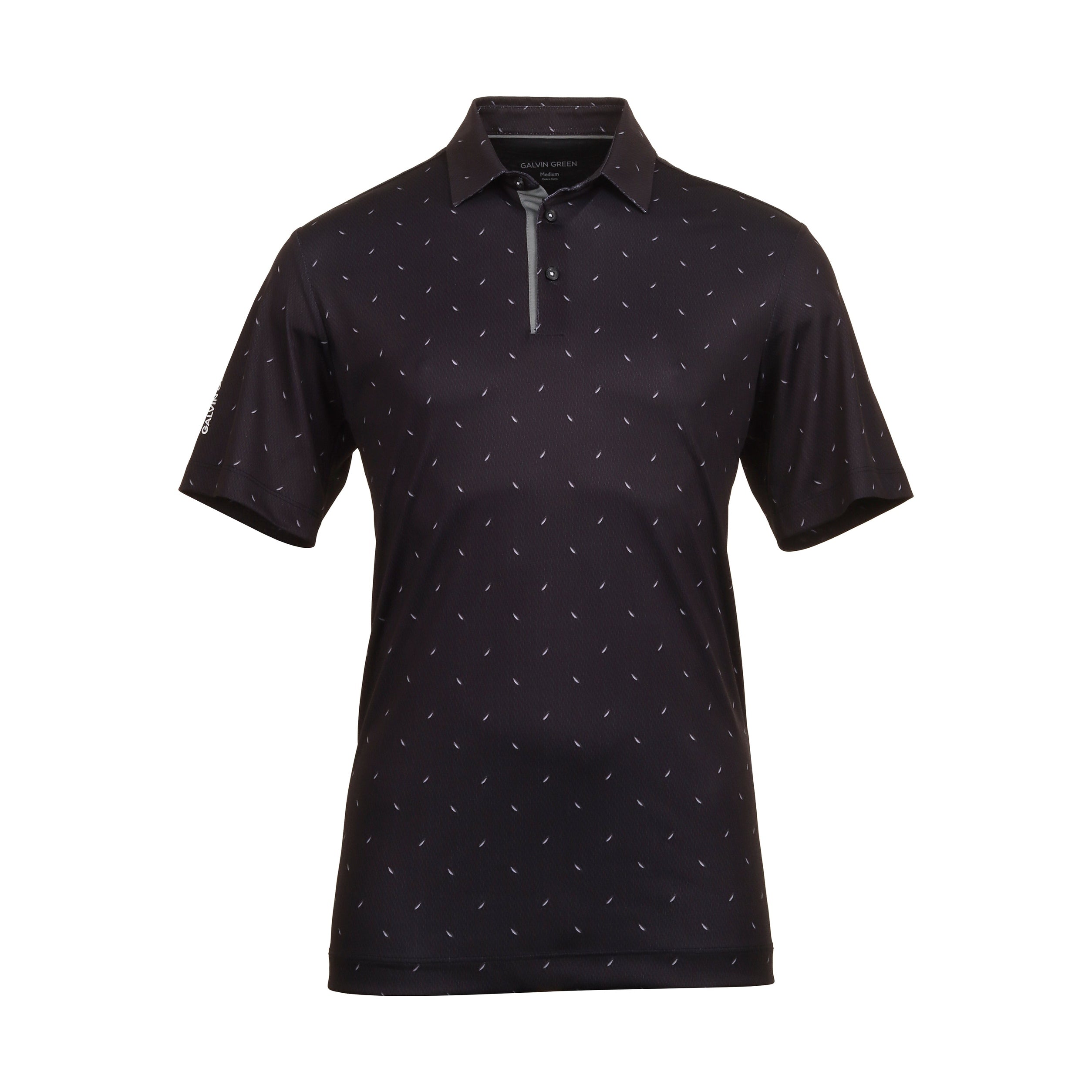 Galvin Green Miklos Ventil8 Golf Shirt Black 9403 Function18 Restrictedgs