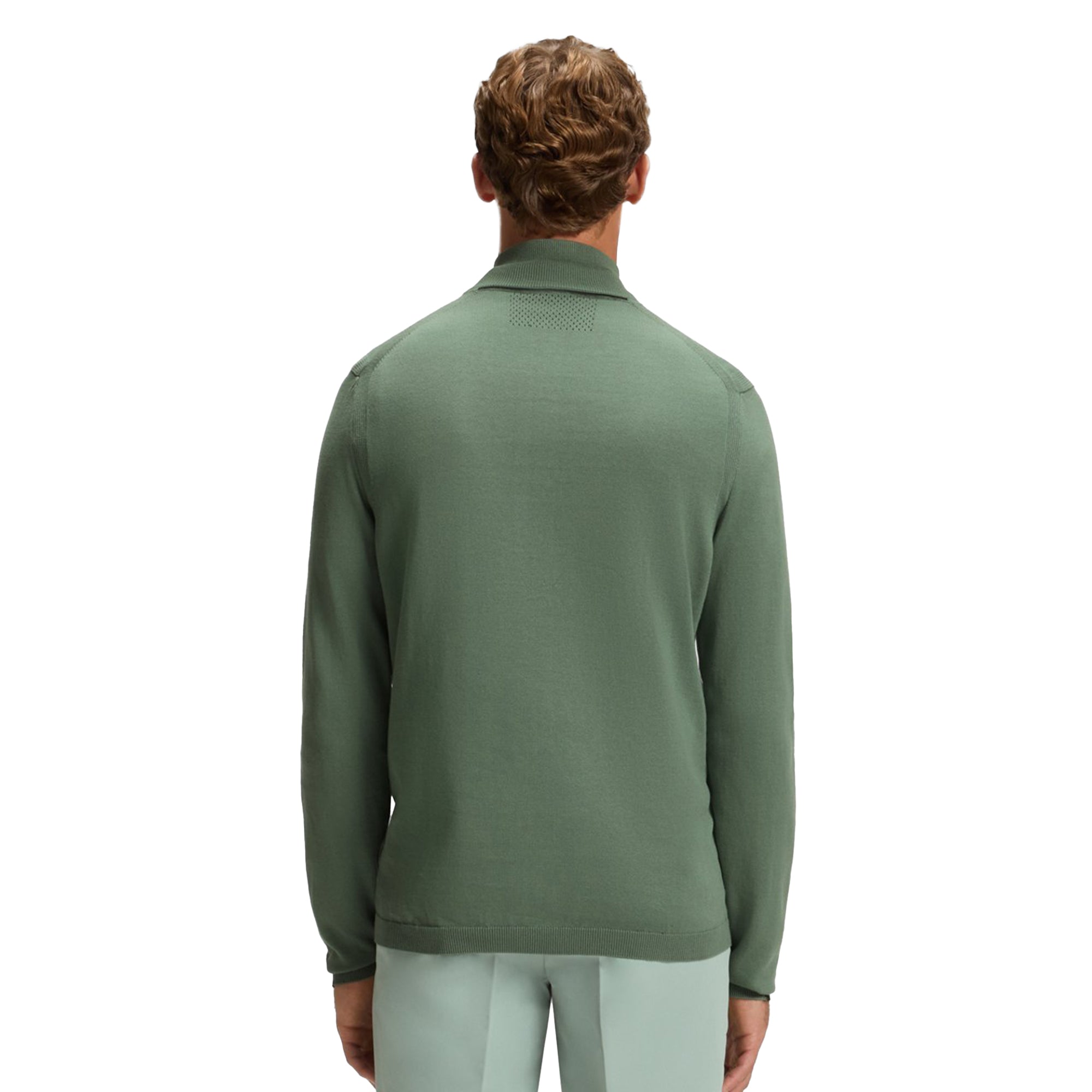 BOSS Ever-X 1/4 Zip Sweater WI25 - Sage Green 358 - 50541965-358