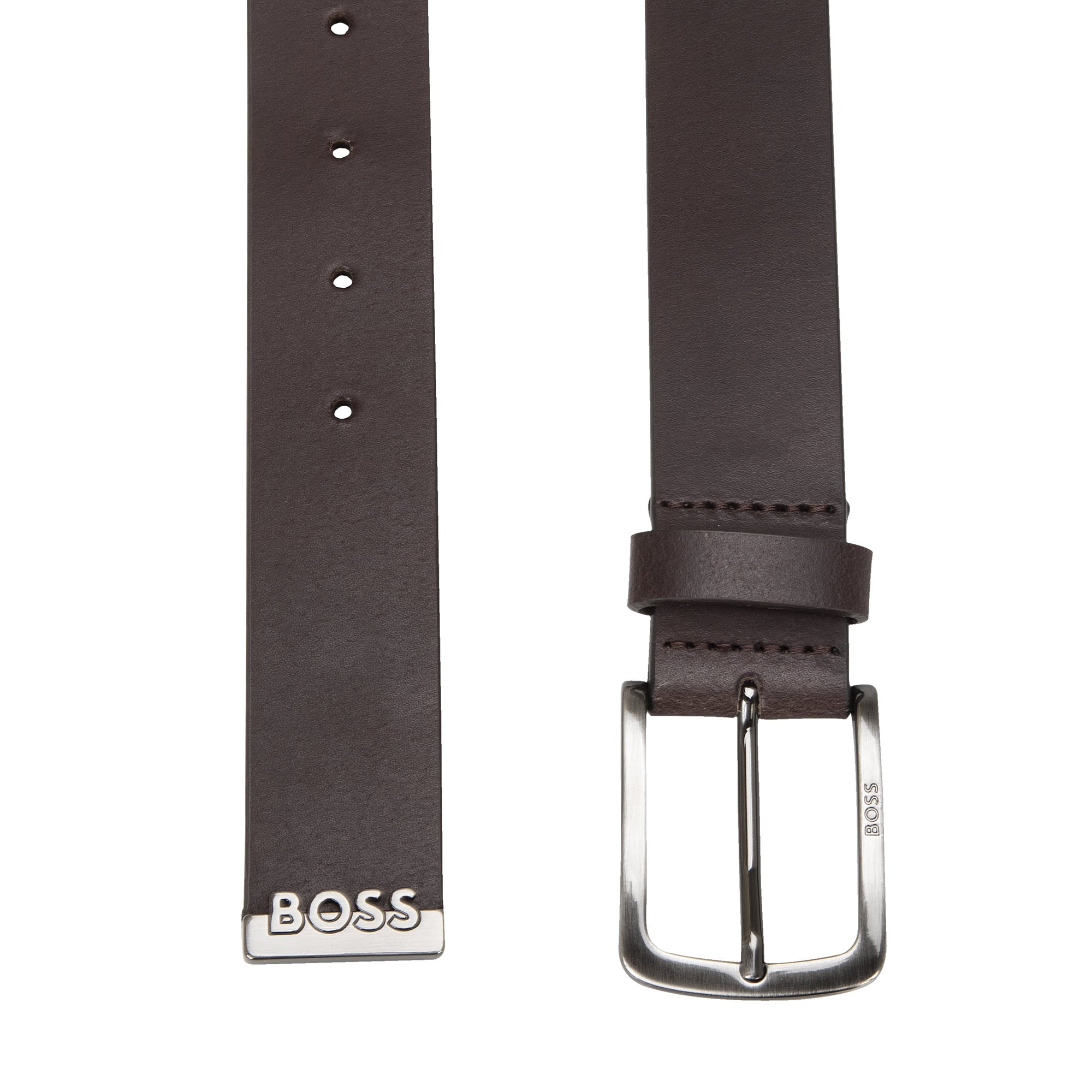 BOSS JorMetaltip Golf Belt 50481022 Dark Brown 202 Function 18