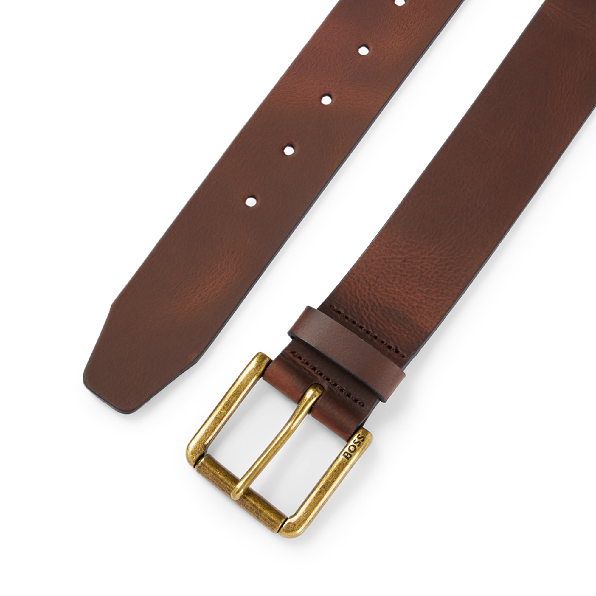 BOSS Gürtel Jemio Sz40 Leather Belt W90 Dark Brown | modeherz