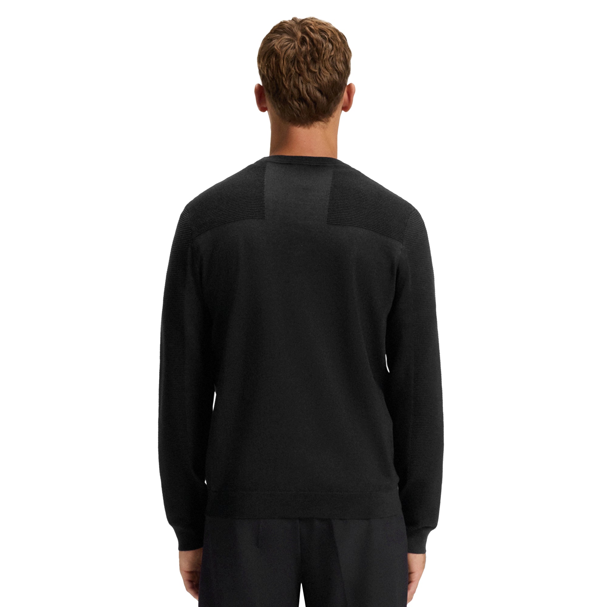 BOSS KN_Momentum-X Crew Neck Sweater SP26 - Black 001 - 50547507 BOSS KN_Momentum-X Crew Neck Sweater SP26 - Black 001 - 50547507