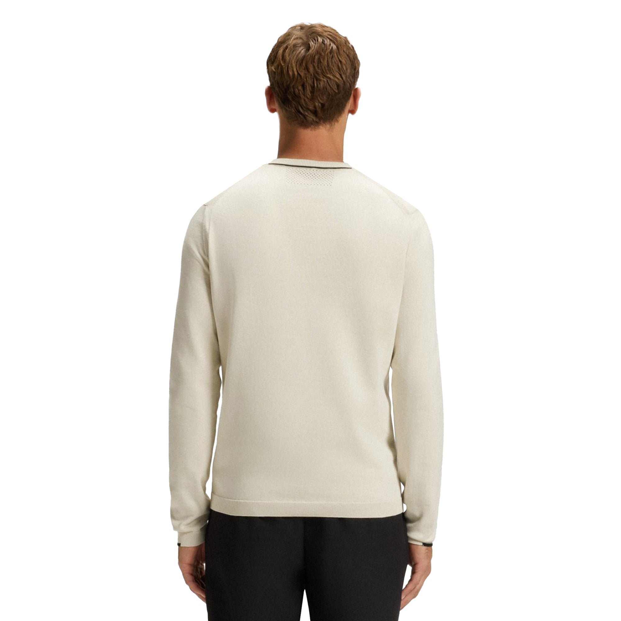 パーカー・フーディ Hugo Boss SS25 (50531224 10267203402) BOSS K_Ever-X Crew Neck Sweater WI25 - Light Beige 131
