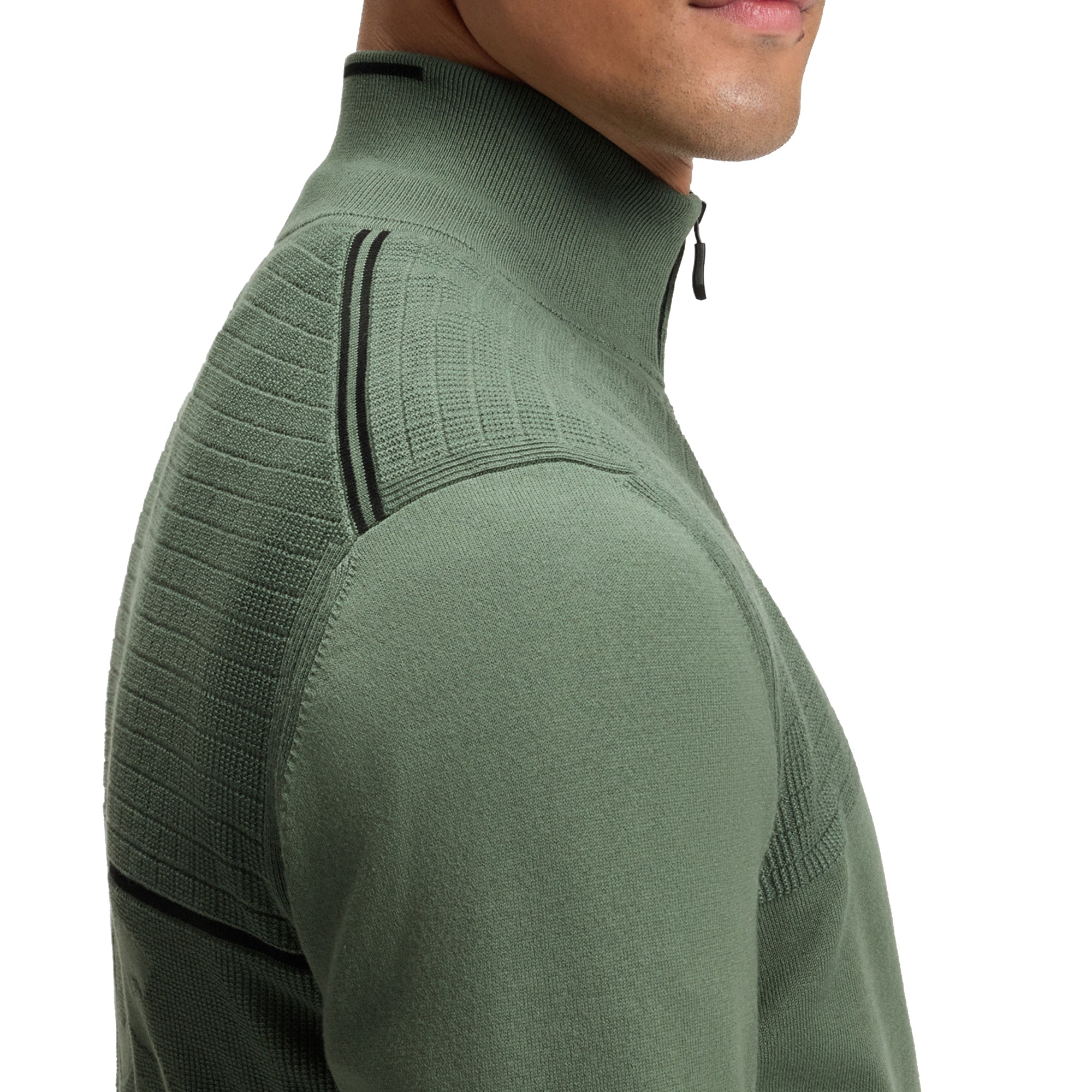 BOSS K_Hydro 1/4 Zip Sweater WI25 - Sage Green 358 - 50541953- 358