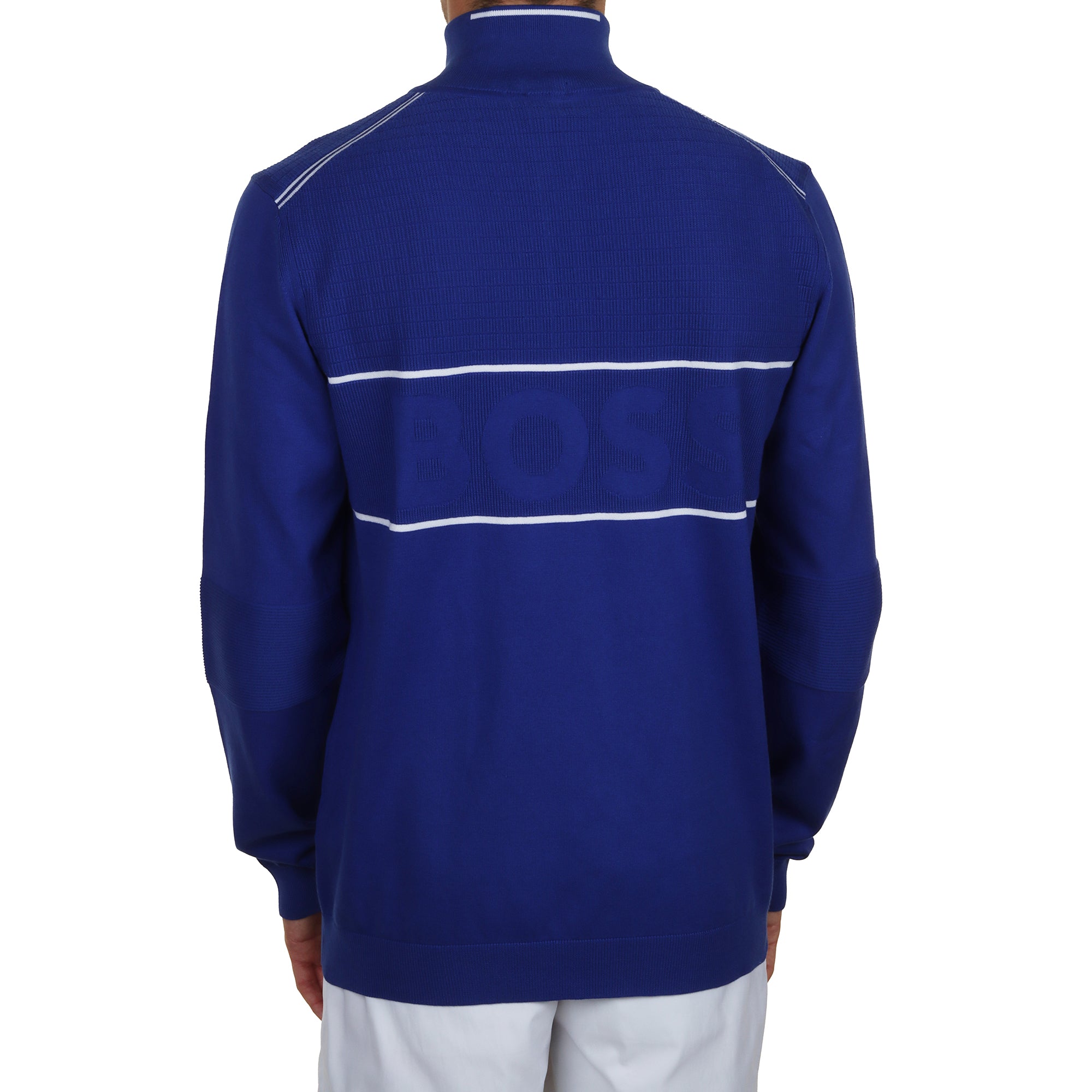 BOSS K_Hydro 1/4 Zip Sweater WI25 - Dazzling Blue 422