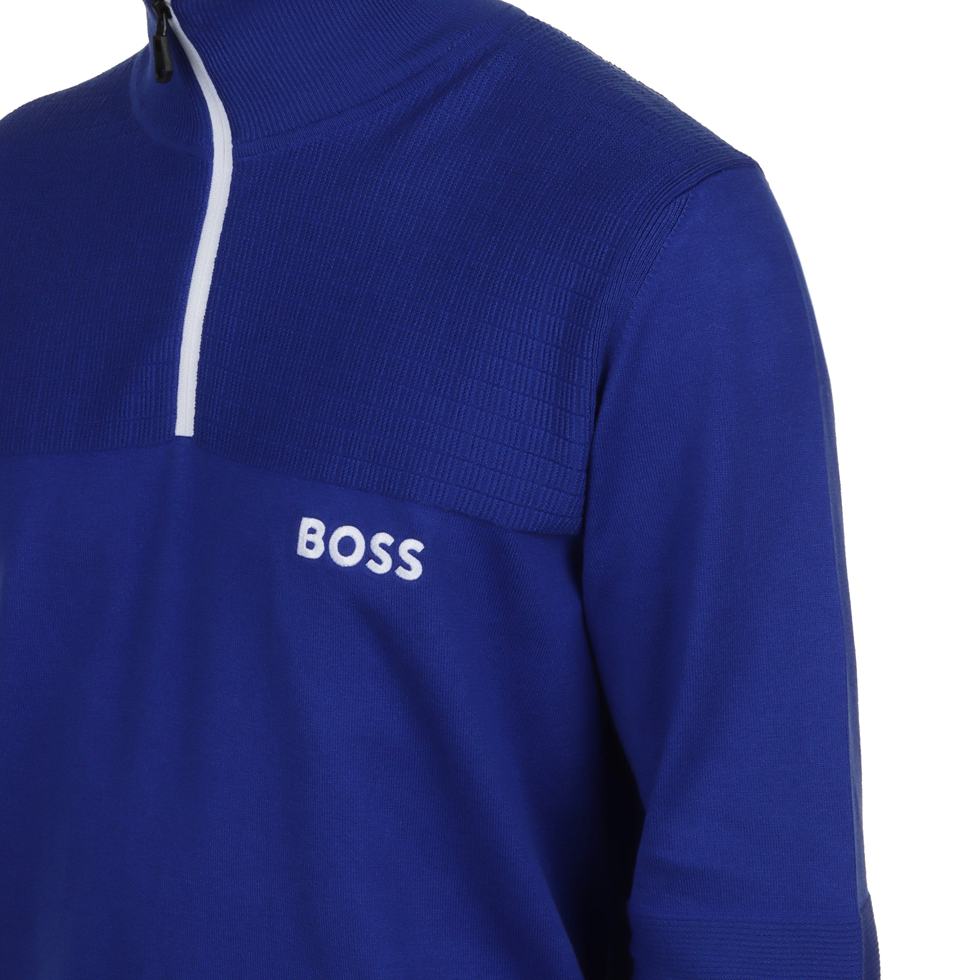BOSS K_Hydro 1/4 Zip Sweater WI25 - Dazzling Blue 422