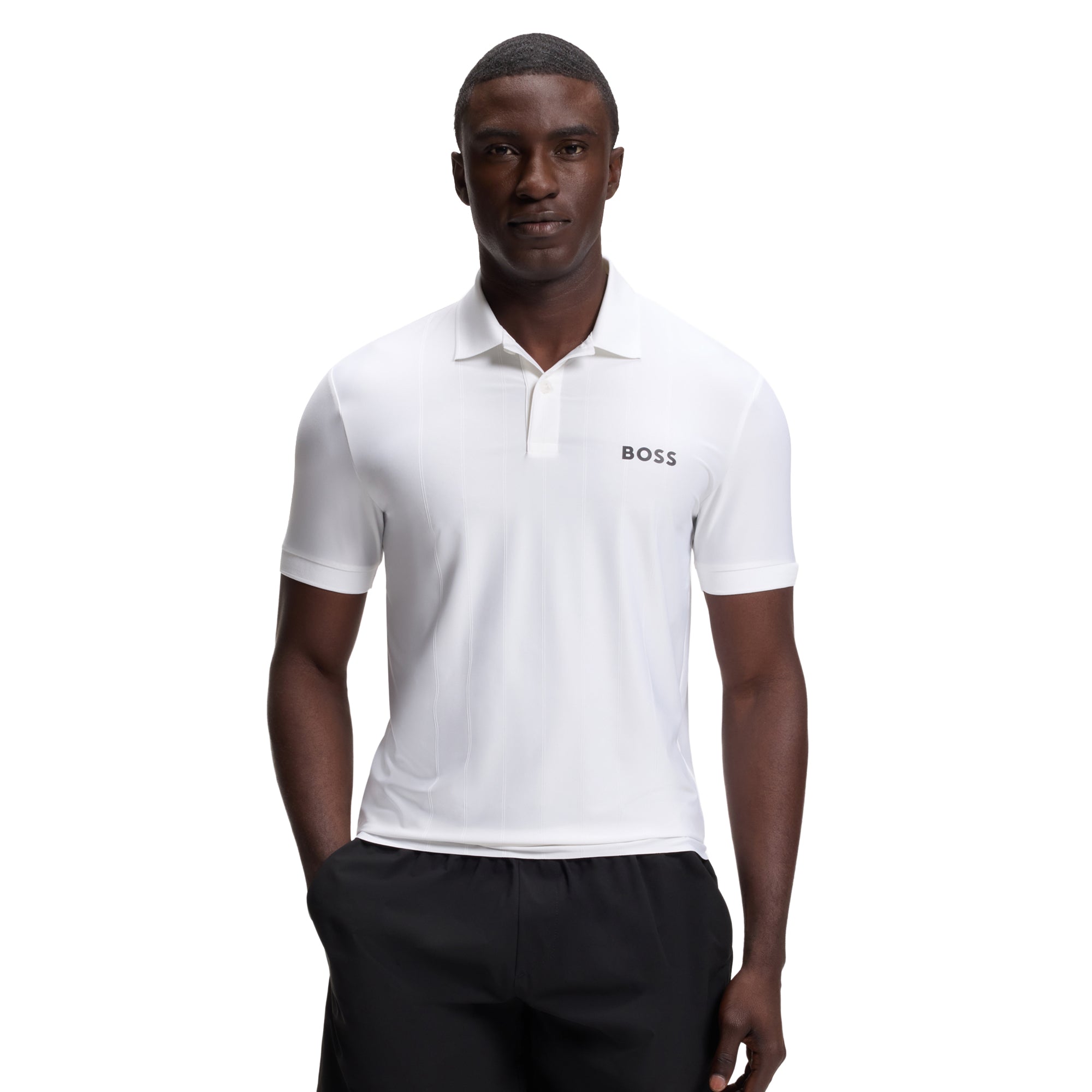 BOSS PL_TOC Serve 1 Golf Polo Shirt SU26 - White 100 - 50559205